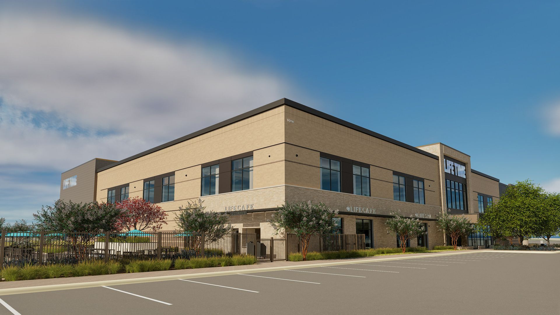 A rendering of a life time club in rosemount 