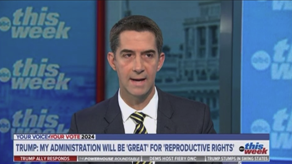Sen. Tom Cotton speaks with ABC's "This Week."