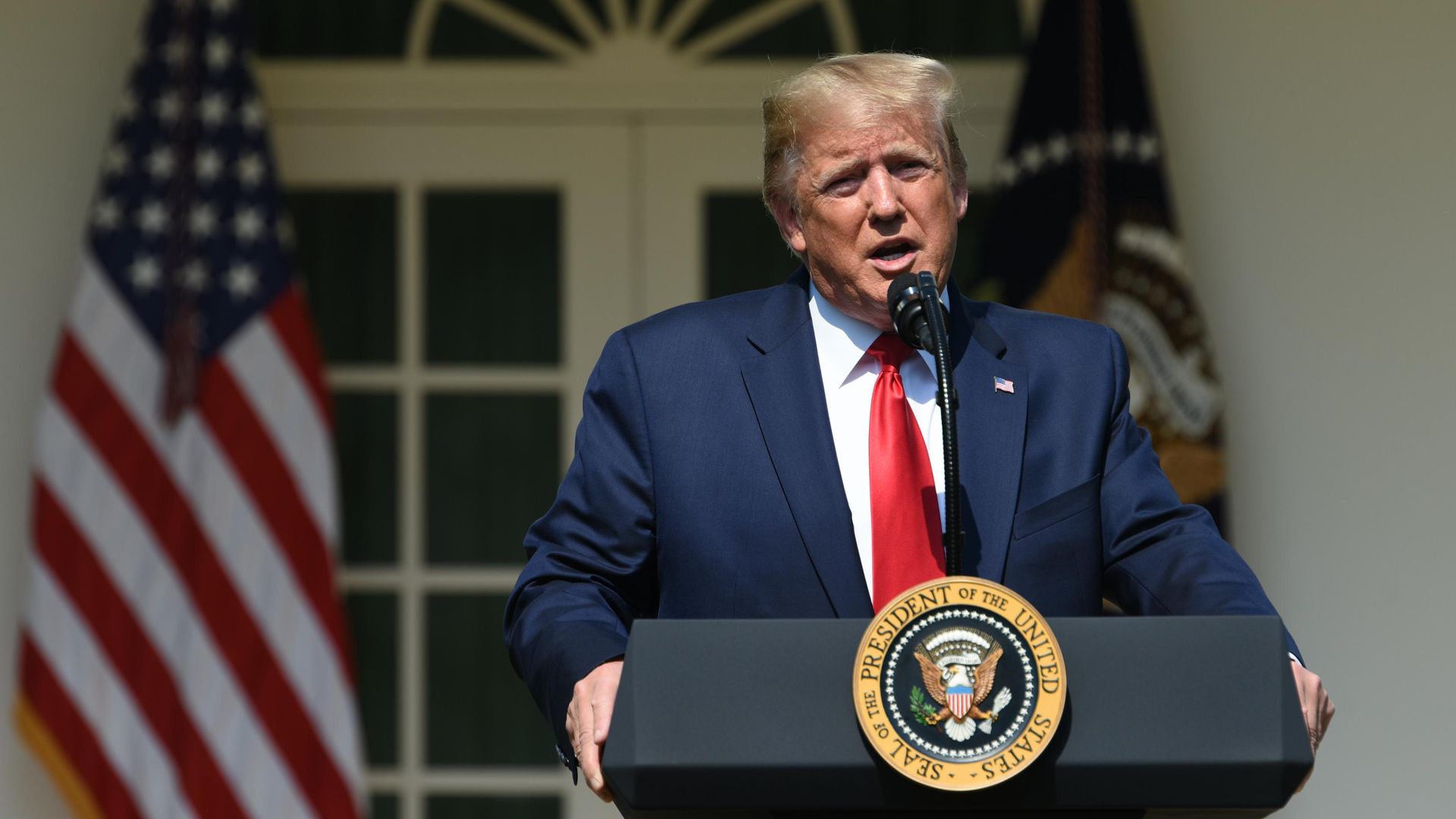 President Trump at the White House