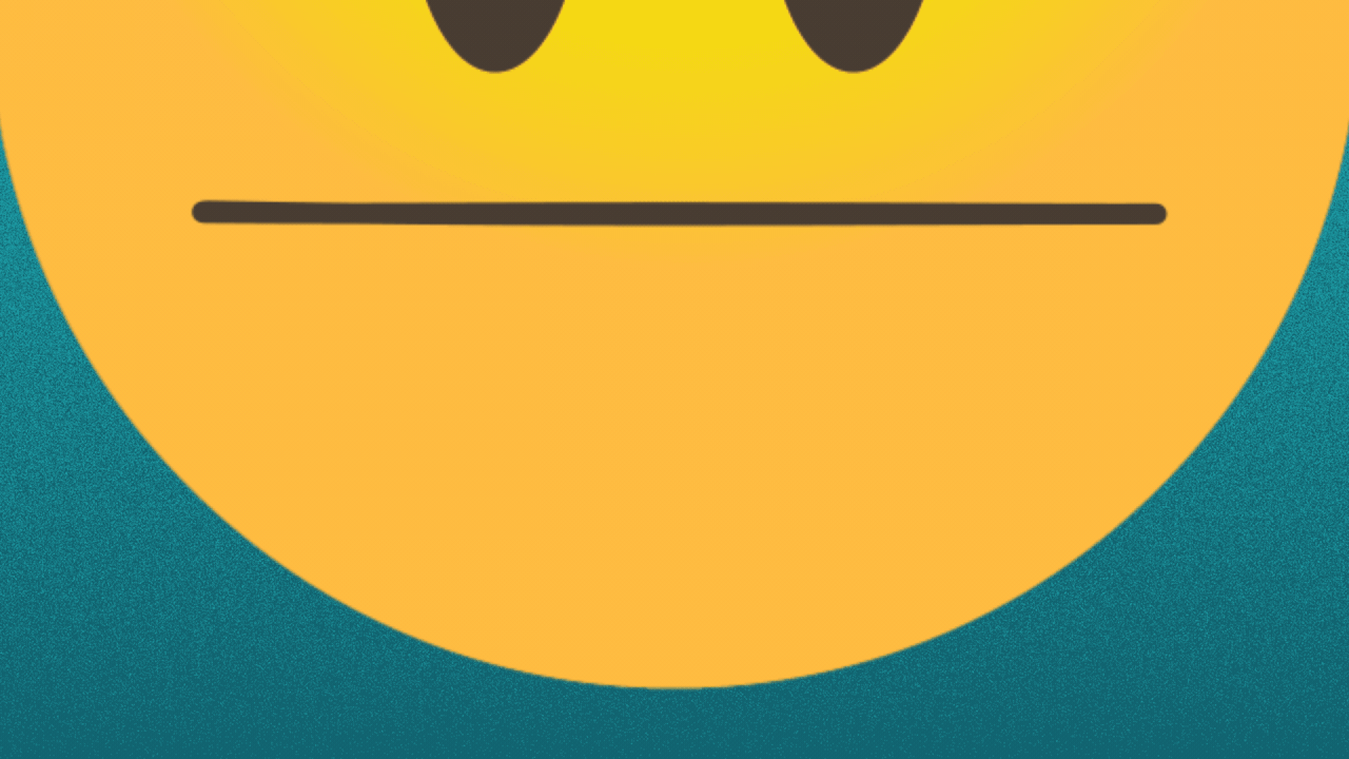Illustration of an emoji face smiling to reveal block-shaped teeth, three of which fall out.