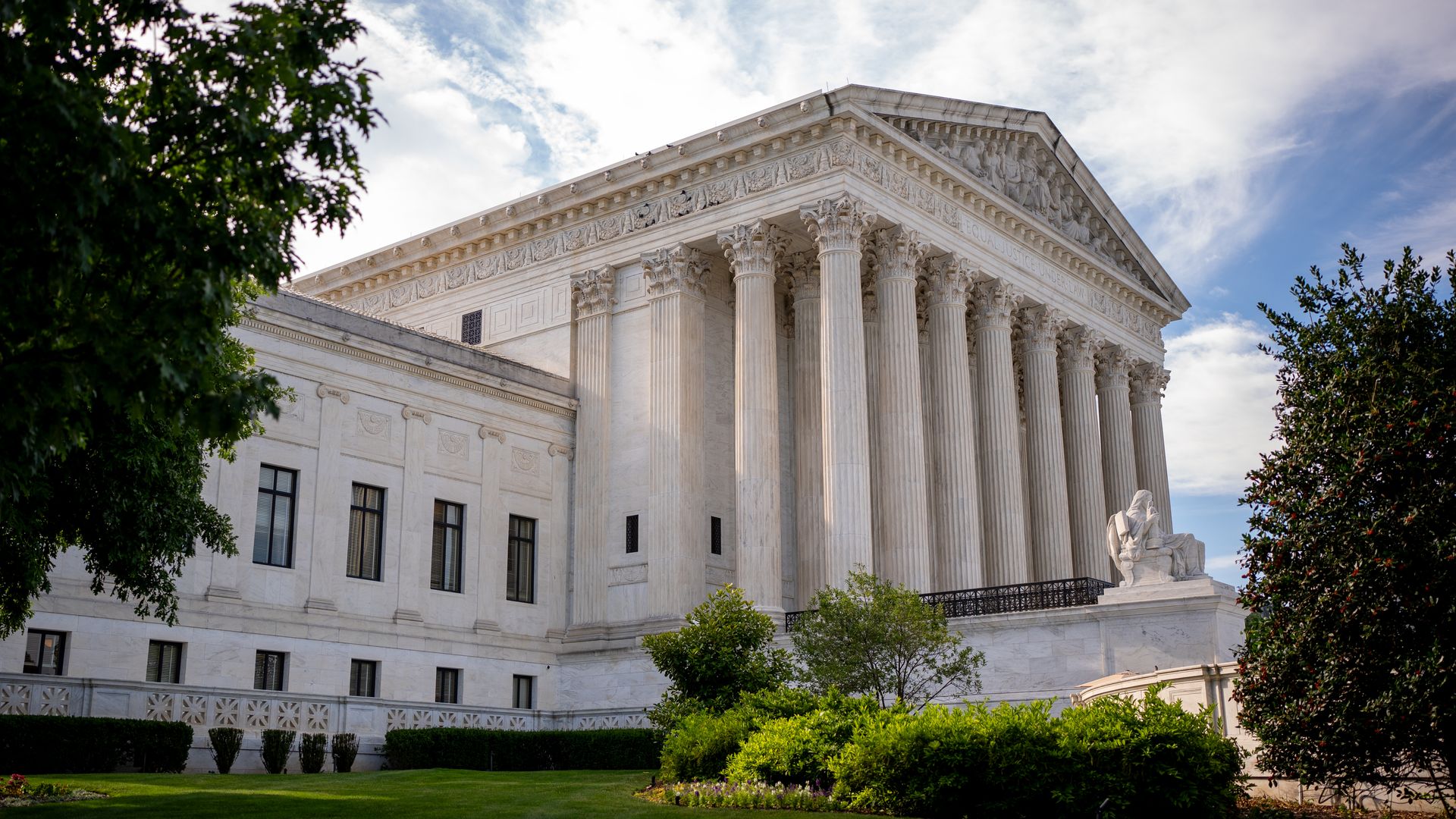 An exterior view of the Supreme Court on June 20, 2024 in Washington, DC. The Supreme Court is about to issue rulings on a variety of high profile cases dealing with abortion rights, gun rights, and former President Donald Trump's immunity claim, putting the court at the center of many hot political