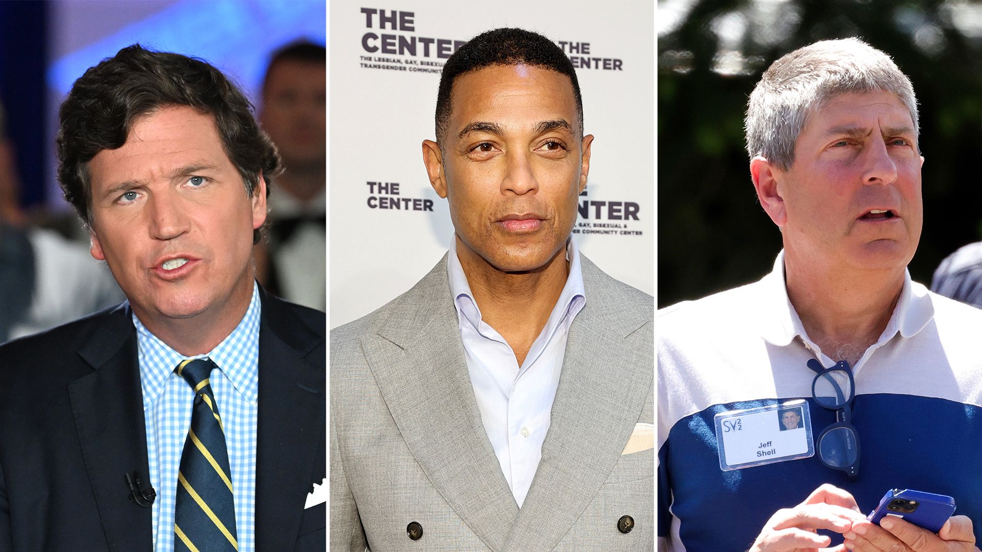 Tucker Carlson, Don Lemon, Jeff Shell