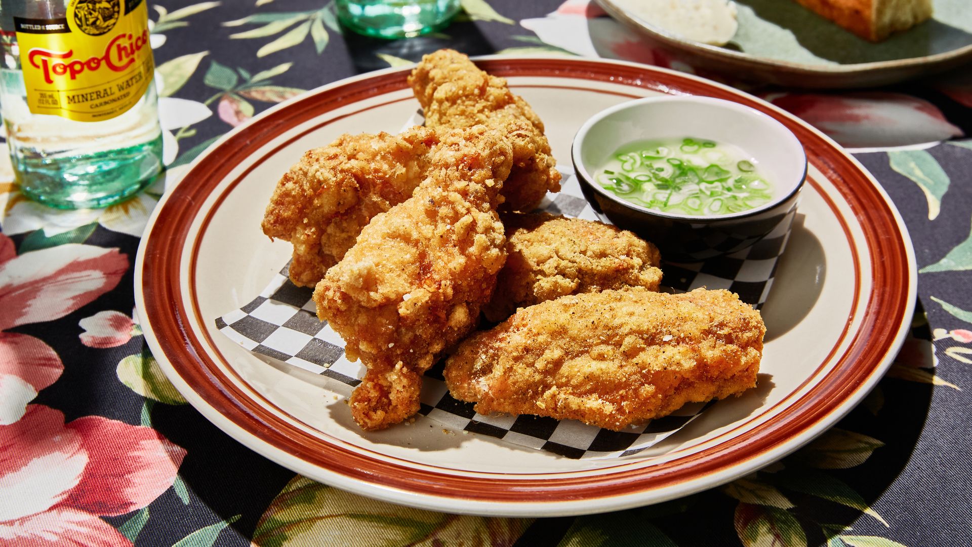 Photo of a plate of food at a restaurant 