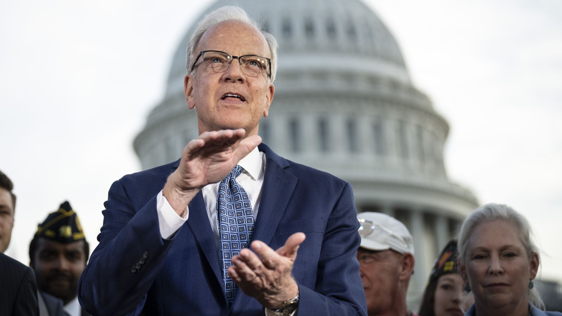 Sen. Jerry Moran (R-KS) speaks during a news conference
