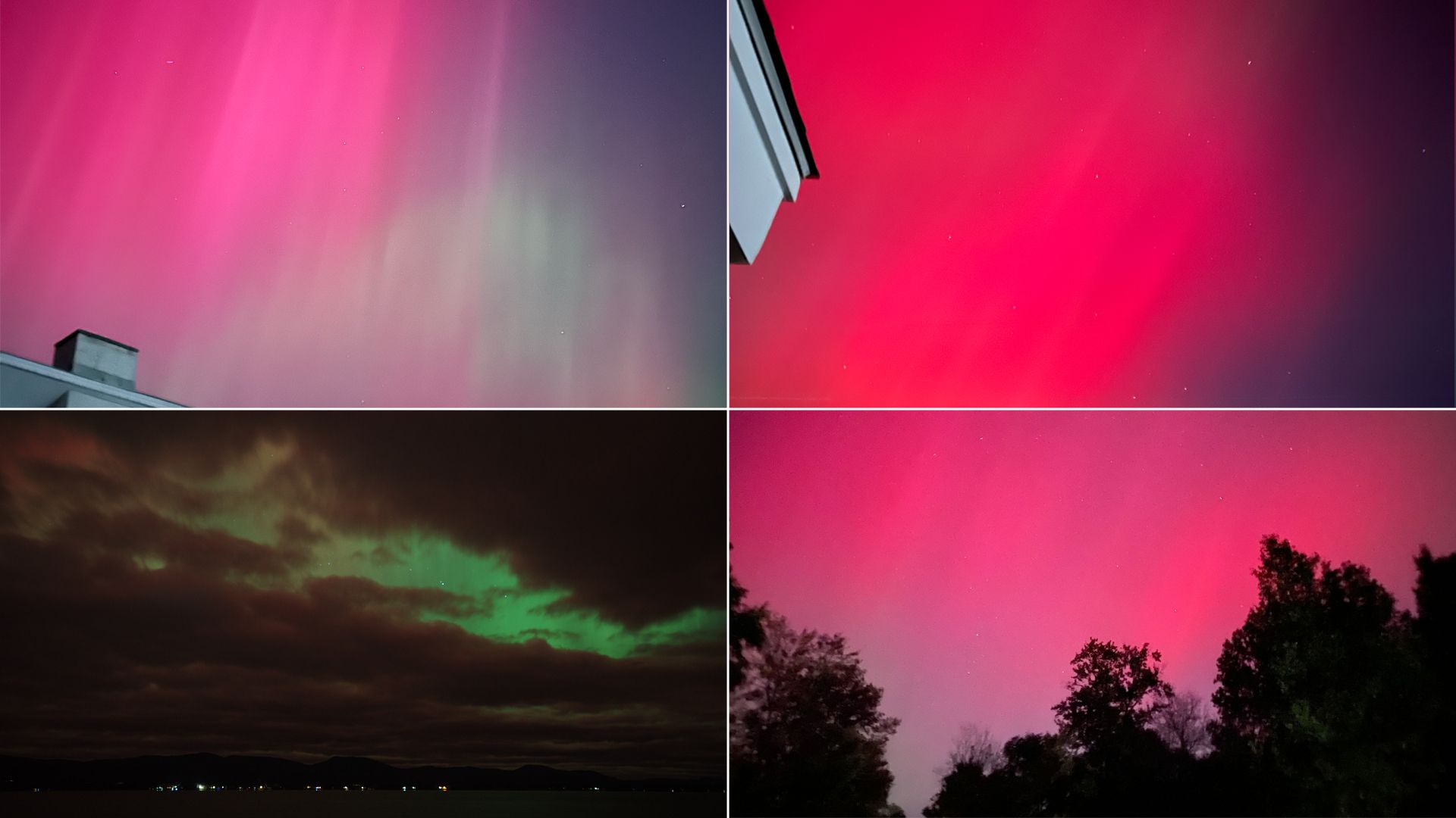 Photos of the  aurora borealis seen across New England 