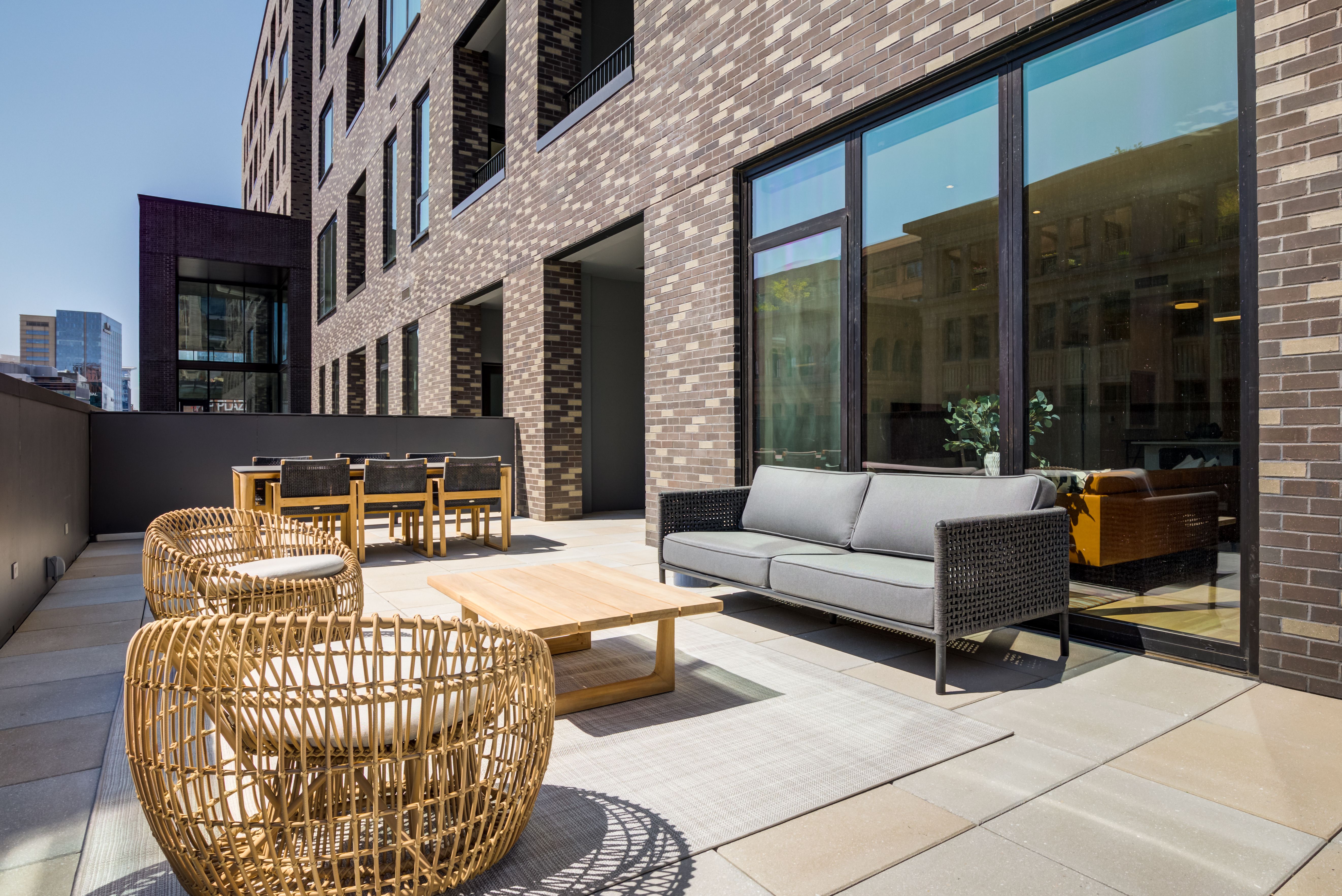 Residences at Market Station patio rooftop