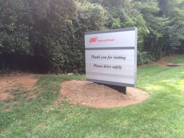 ingersoll rand thank you for visiting sign davidson nc