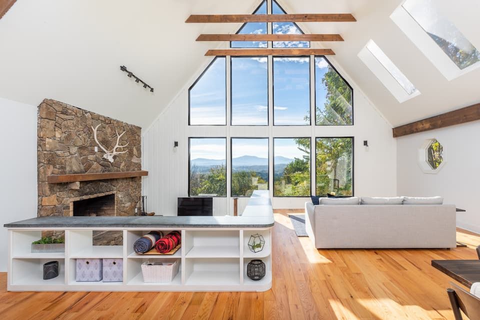 Modern mountain home interior