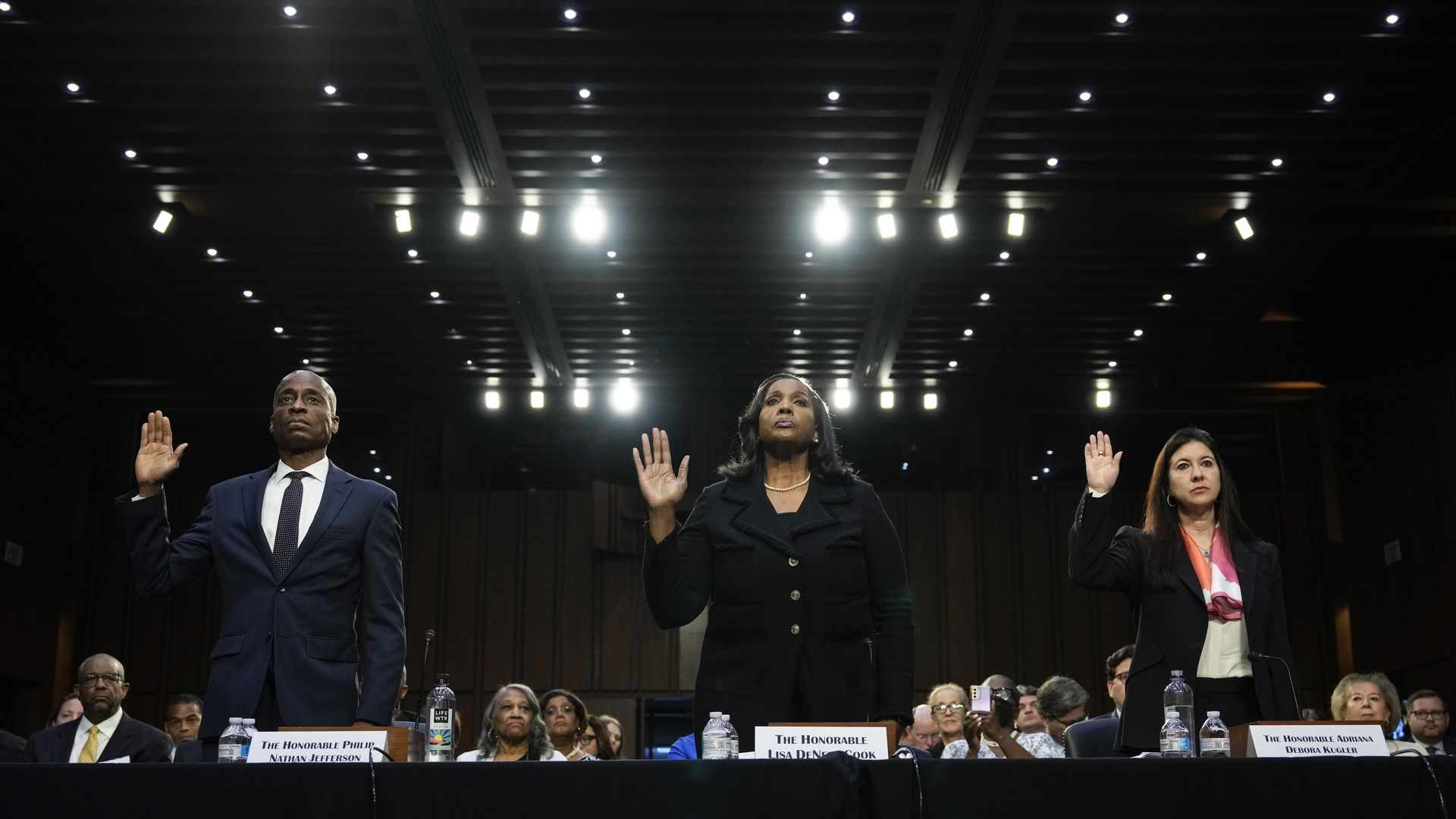 Federal Reserve nominees Philip Jefferson, Lisa Cook, and Adriana Kugler