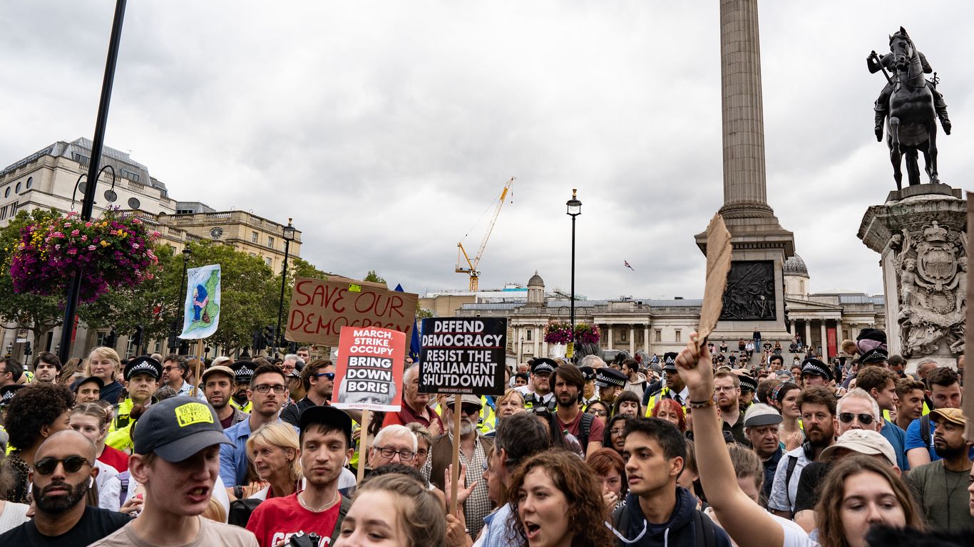 U.K. Protests On Boris Johnson's Brexit Move — In Photos