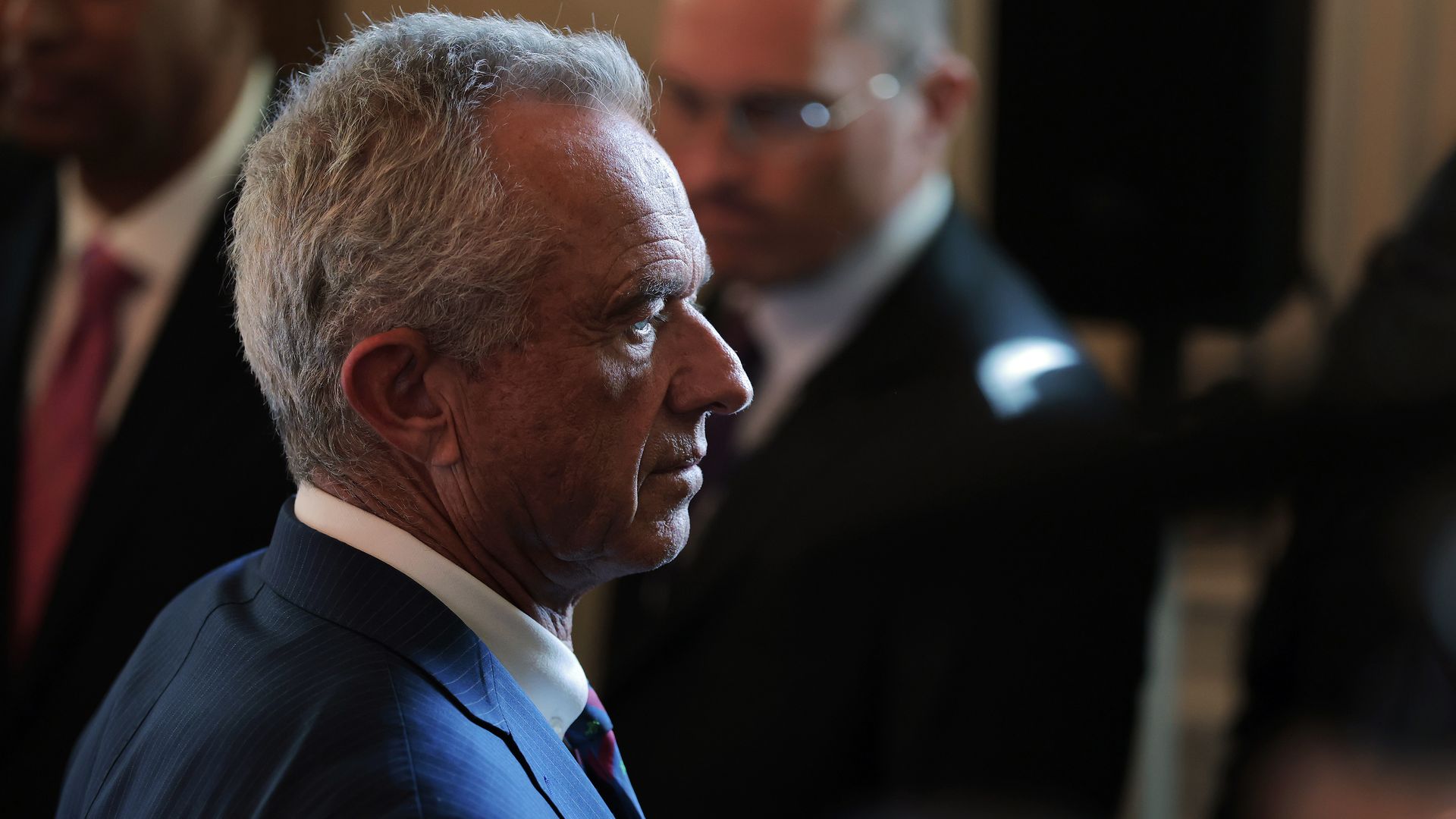 Side profile of Robert F. Kennedy Jr.'s face