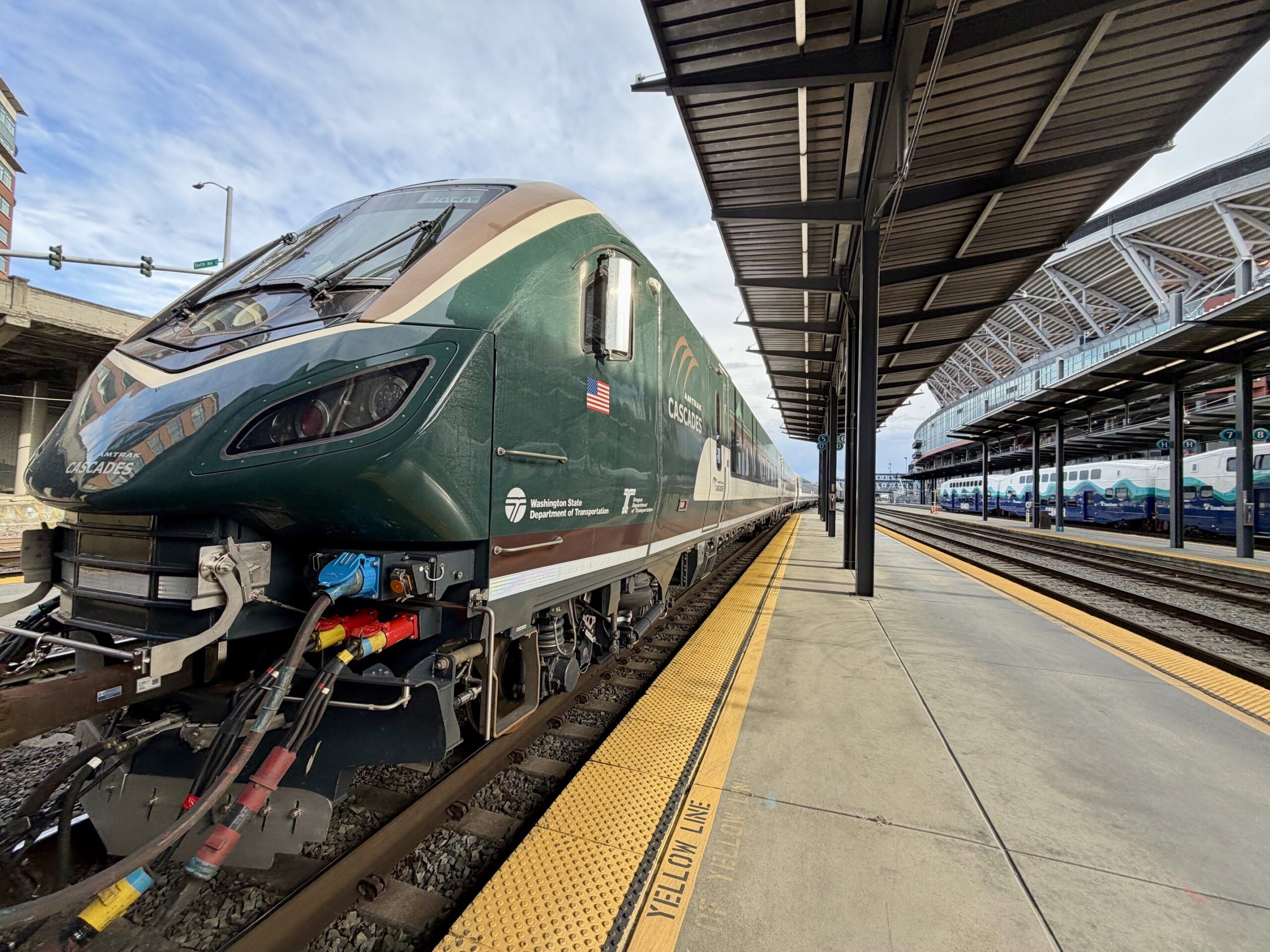 Amtrak's Airo train in Seattle. Courtesy of Amtrak