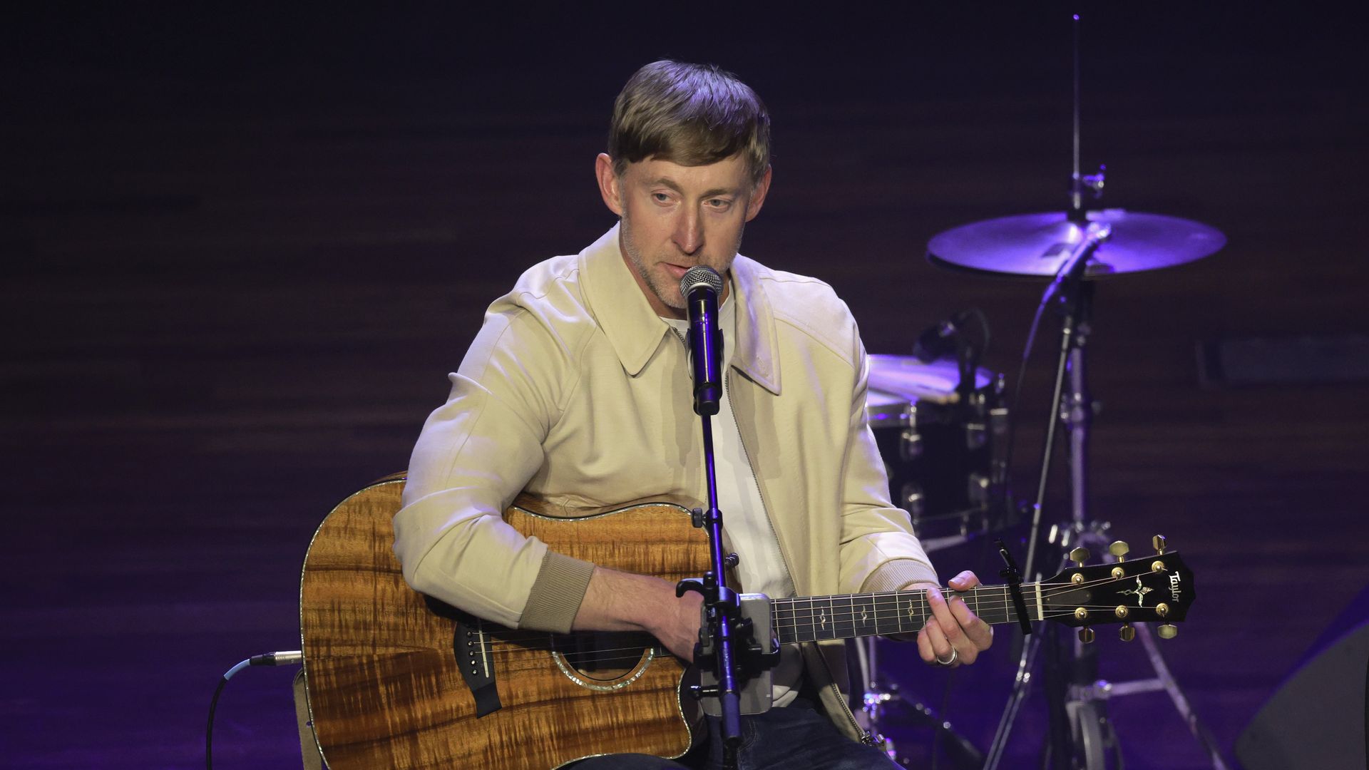 Ashley Gorley performs onstage for The Listening Room 20th Anniversary at Ryman Auditorium on March 03, 2026 in Nashville, Tennessee.