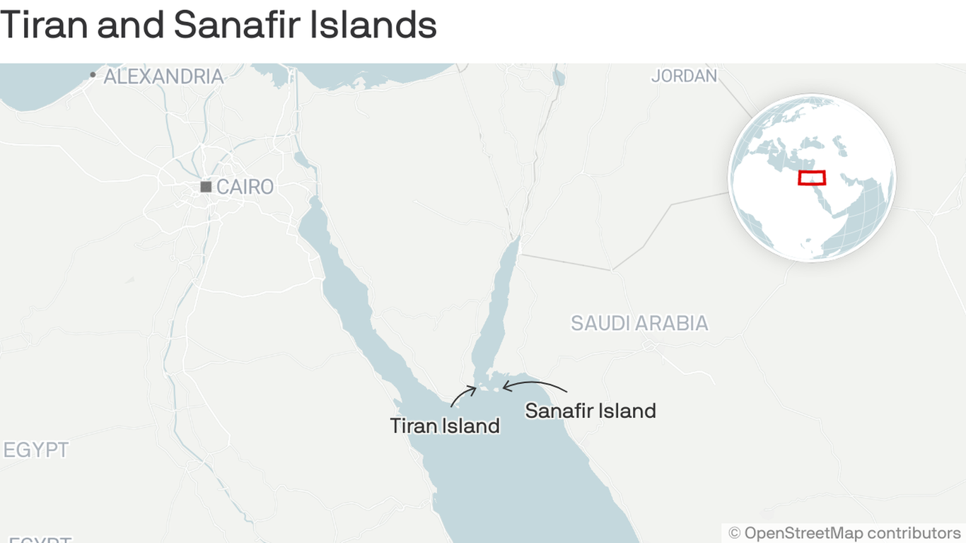 مسؤولون يتسامحون مع الاتفاق بين إسرائيل والسعودية ومصر على جزر البحر الأحمر