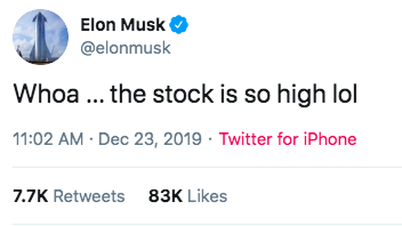 Elon Musk Celebrates Tesla Shares Hitting Record $420