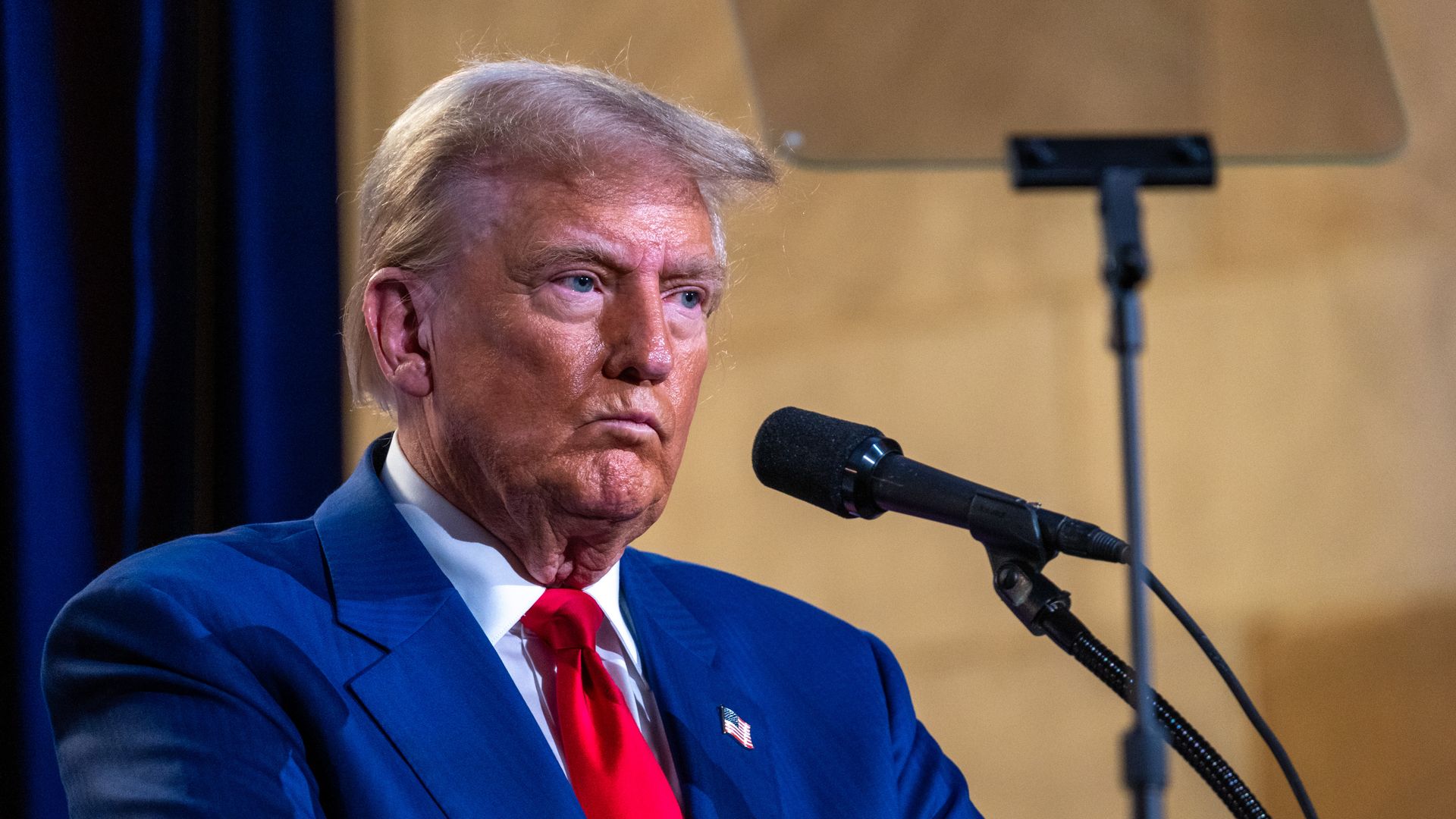 Donald Trump addresses the Economic Club of New York in Sept. 2024.