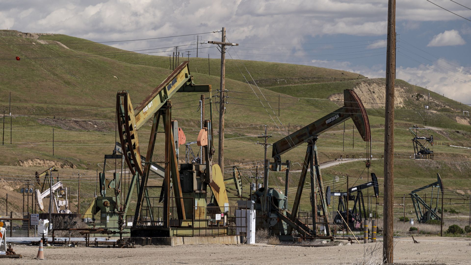 Oil well pump jacks