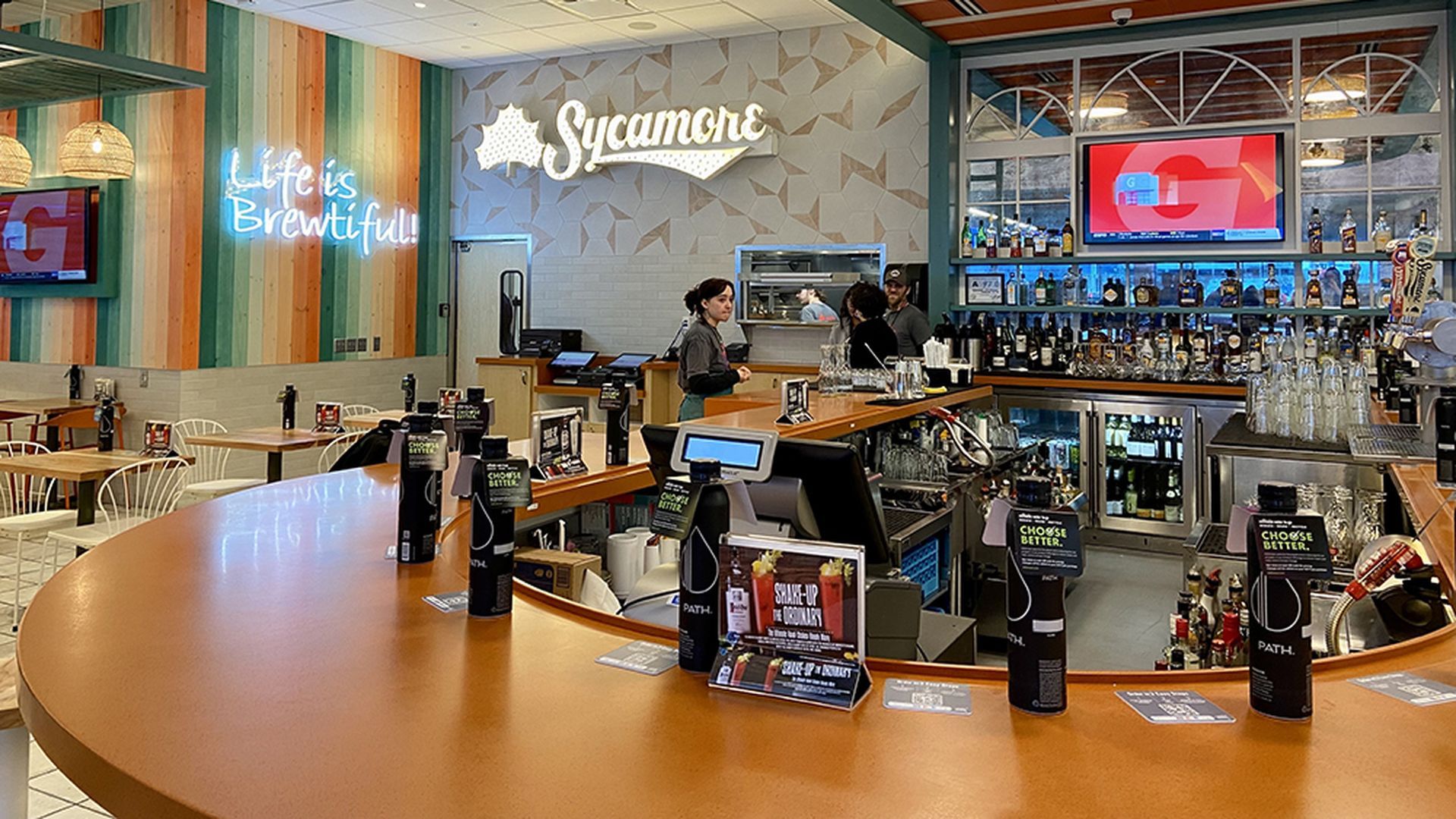 Sycamore Brewing at Charlotte's airport. 