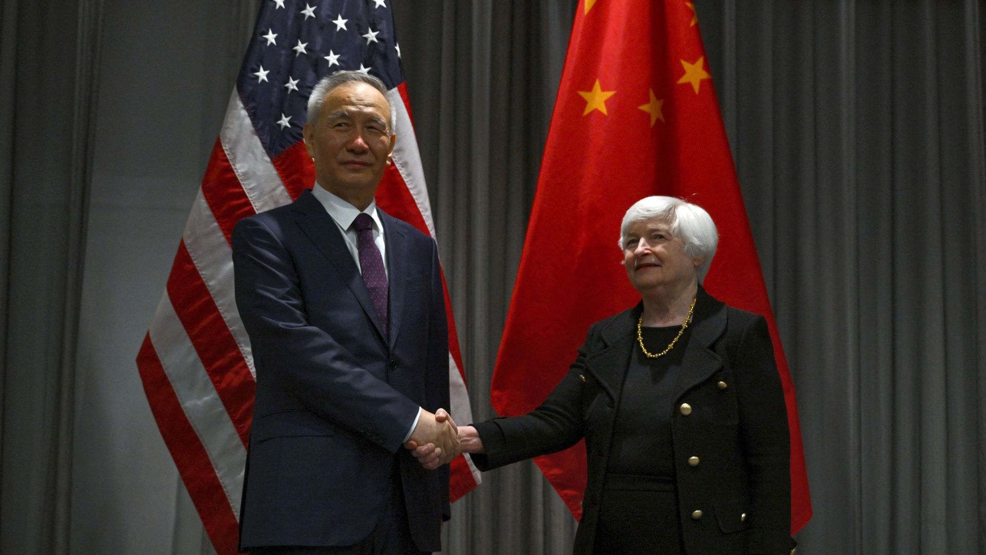 Liu He and Janet Yellen
