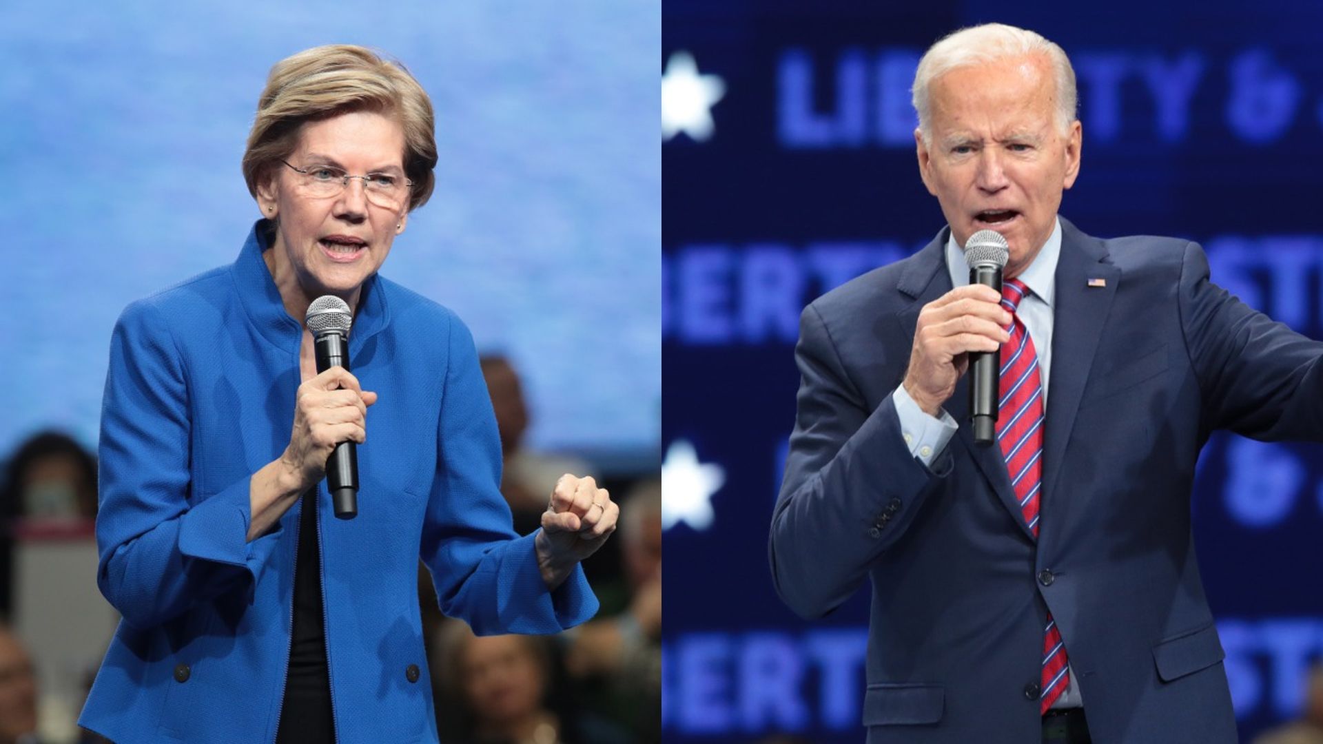 Warren and Biden.