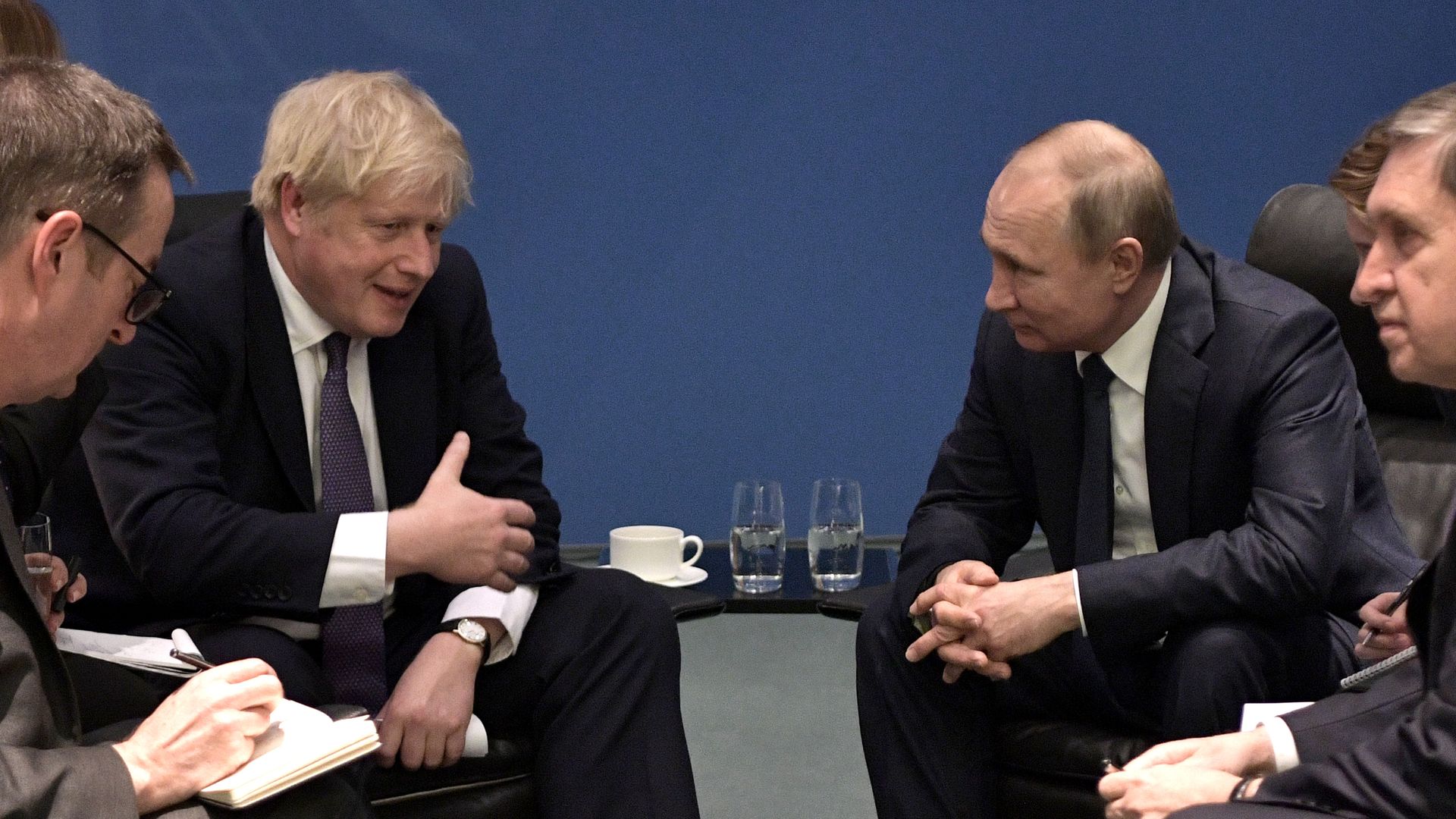 Putin and Boris Johnson