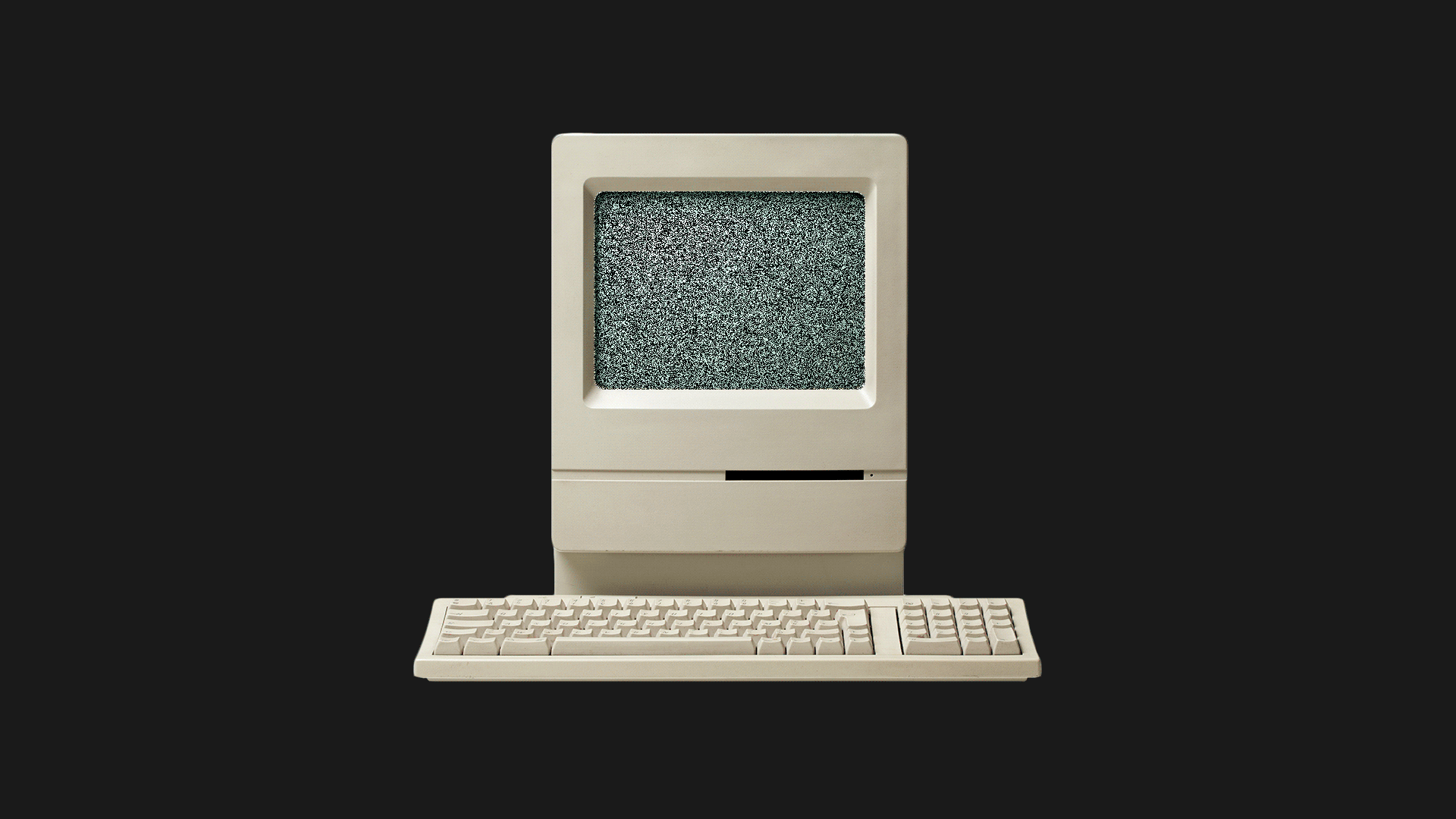 An animated image of a computer with an anti-vaccine icon on it