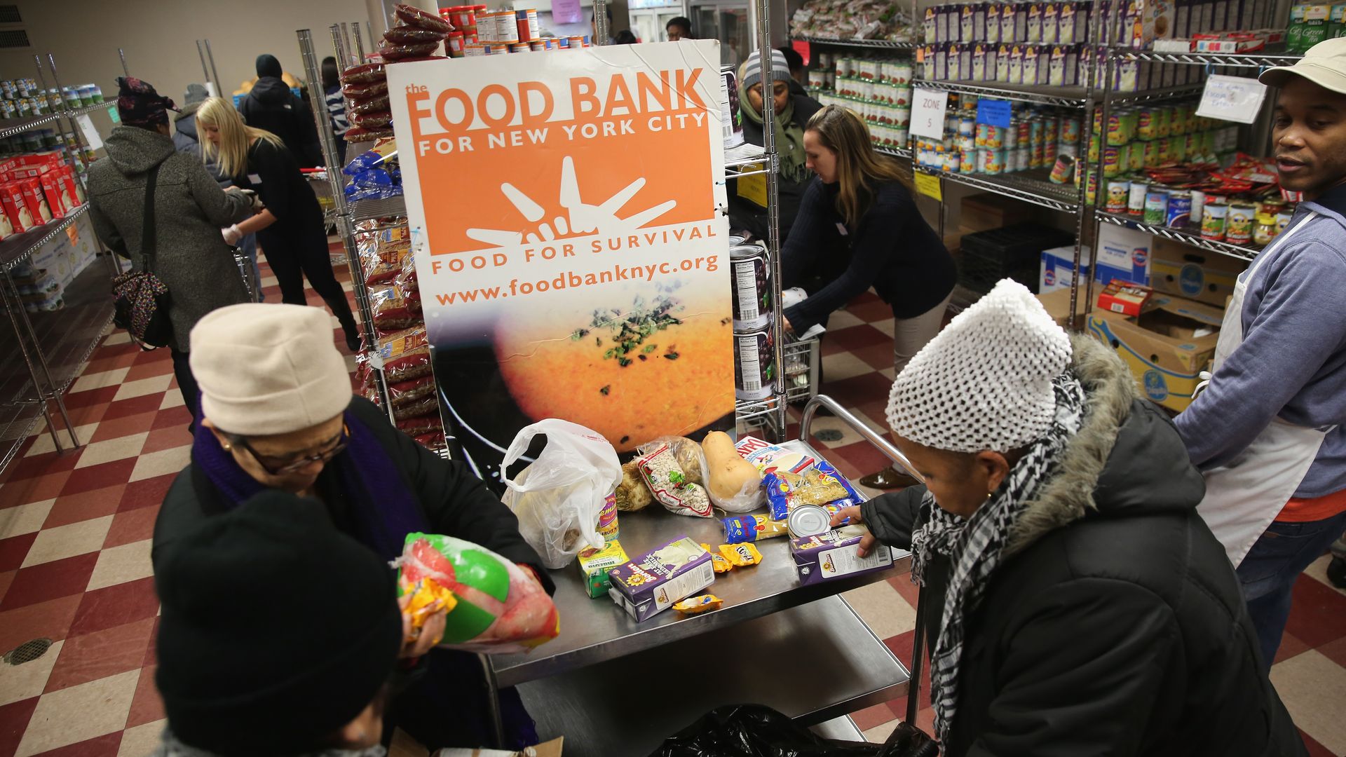 Photo of a food bank in New York City