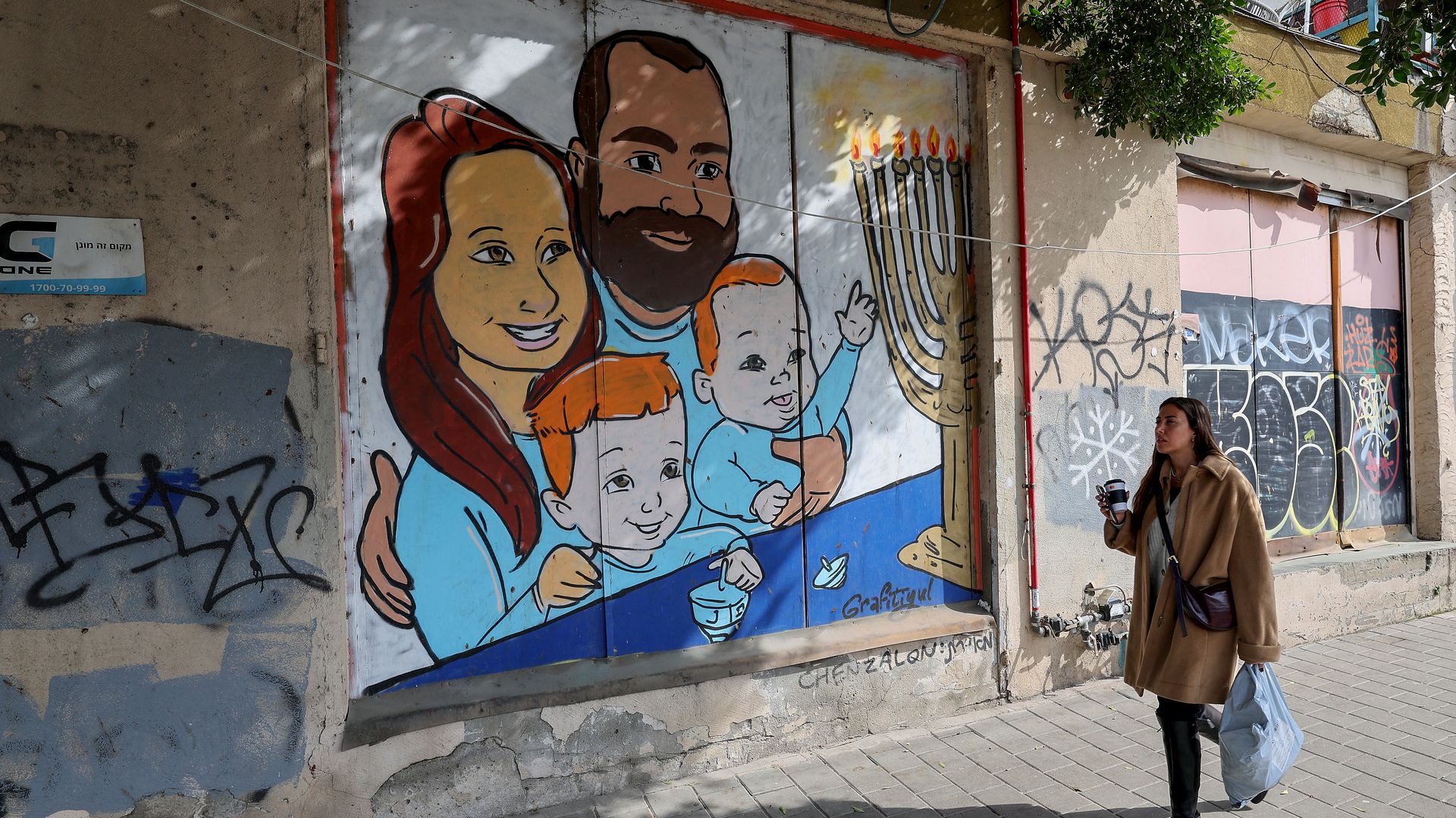 Mural of family