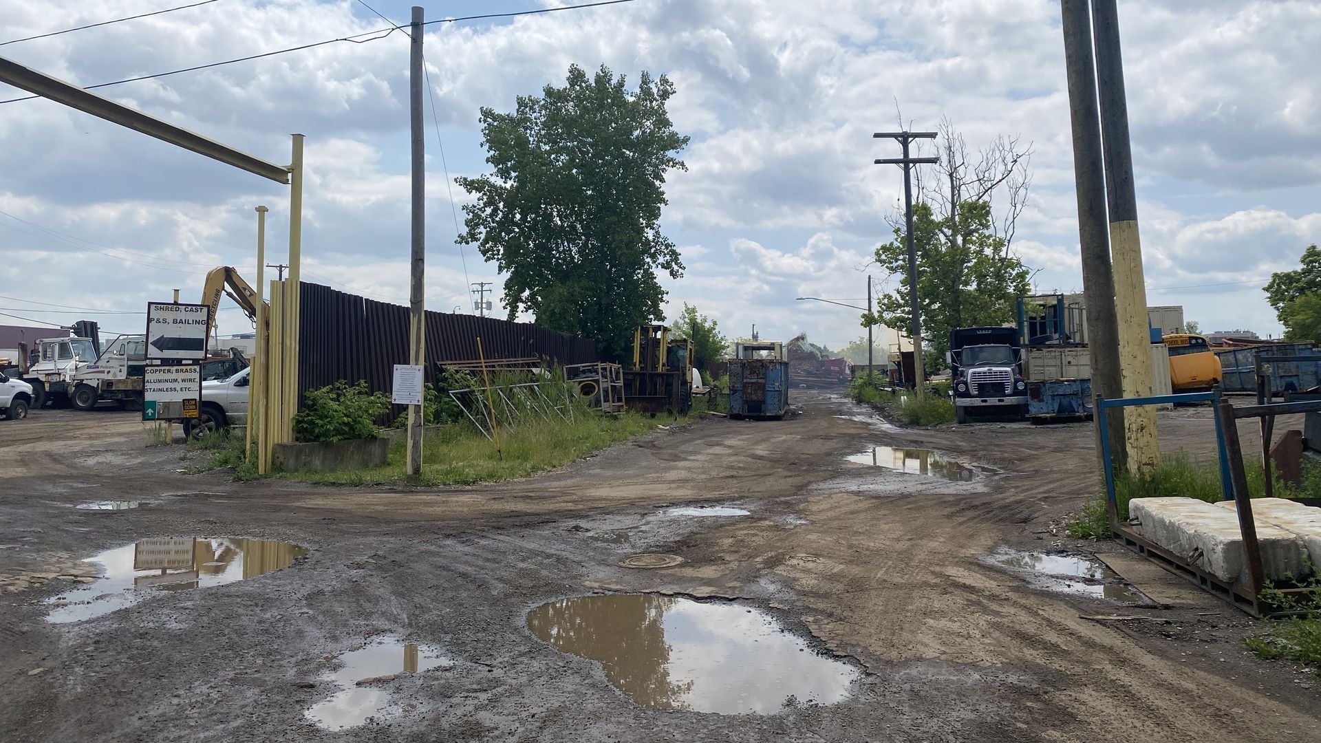 City Recycling, a scrapyard near Eastern Market, is among businesses in the industry that would be affected by the land value tax change.