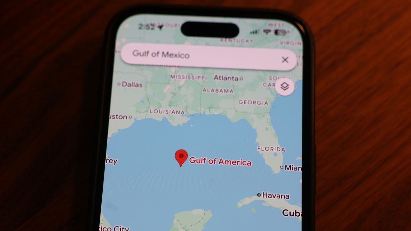 "Gulf of America" now appears on Google maps for U.S. users