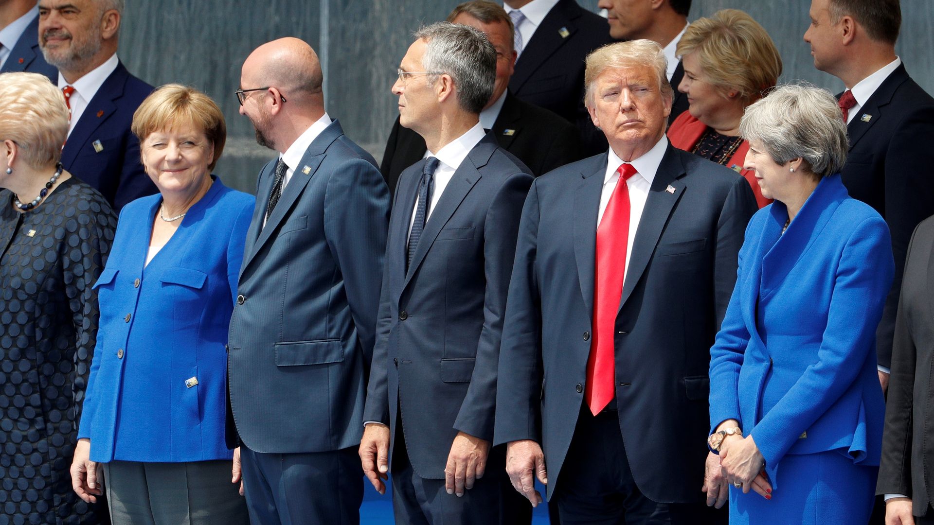 Trump stands in line with other NATO leaders