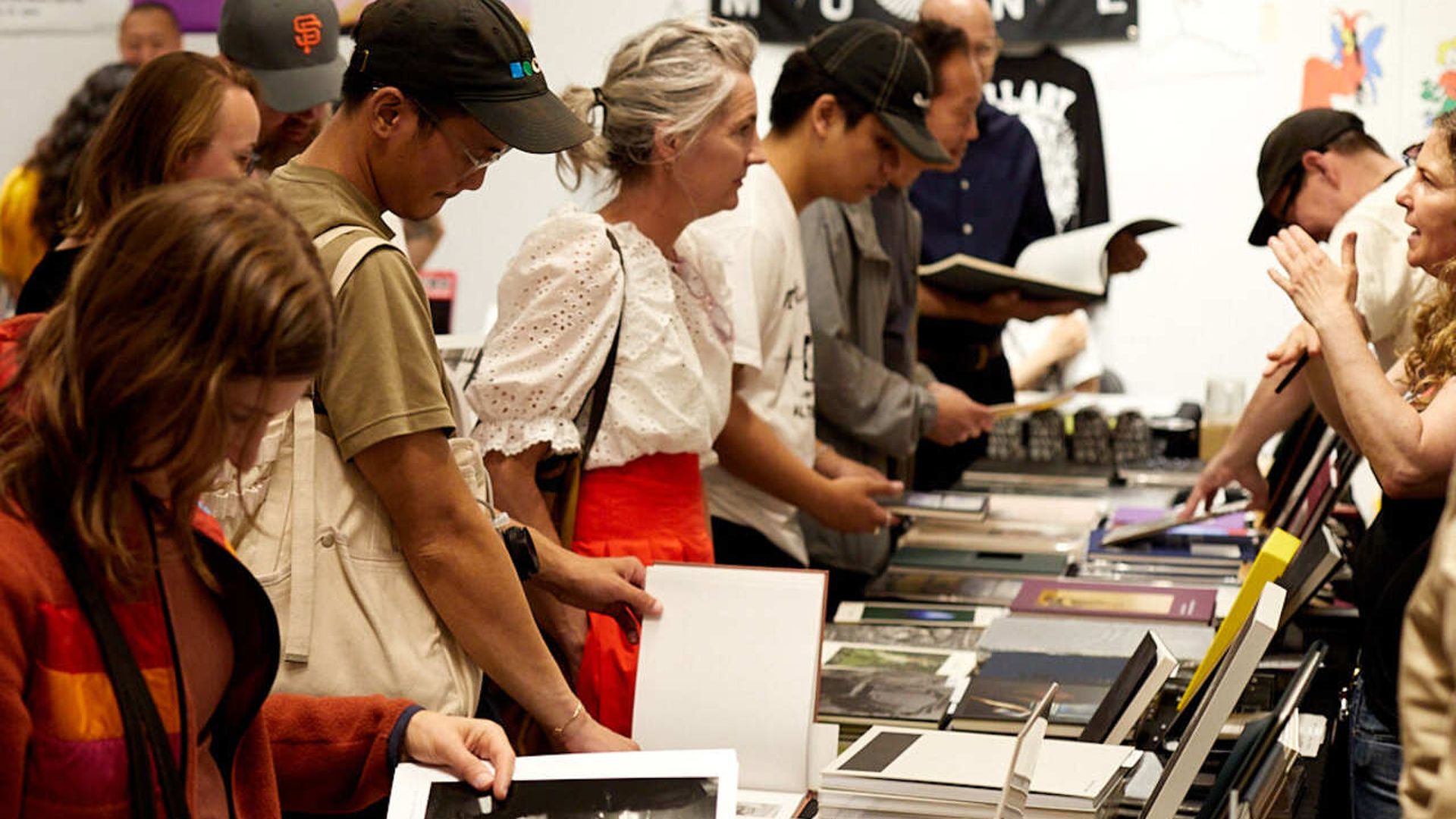 Attendees of the SF Art Book Fair. Photo: Andre Huffaker