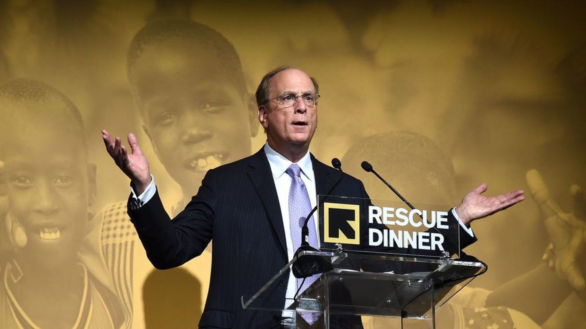 Accepting his humanitarian award. Photo by Ilya S. Savenok/Getty Images