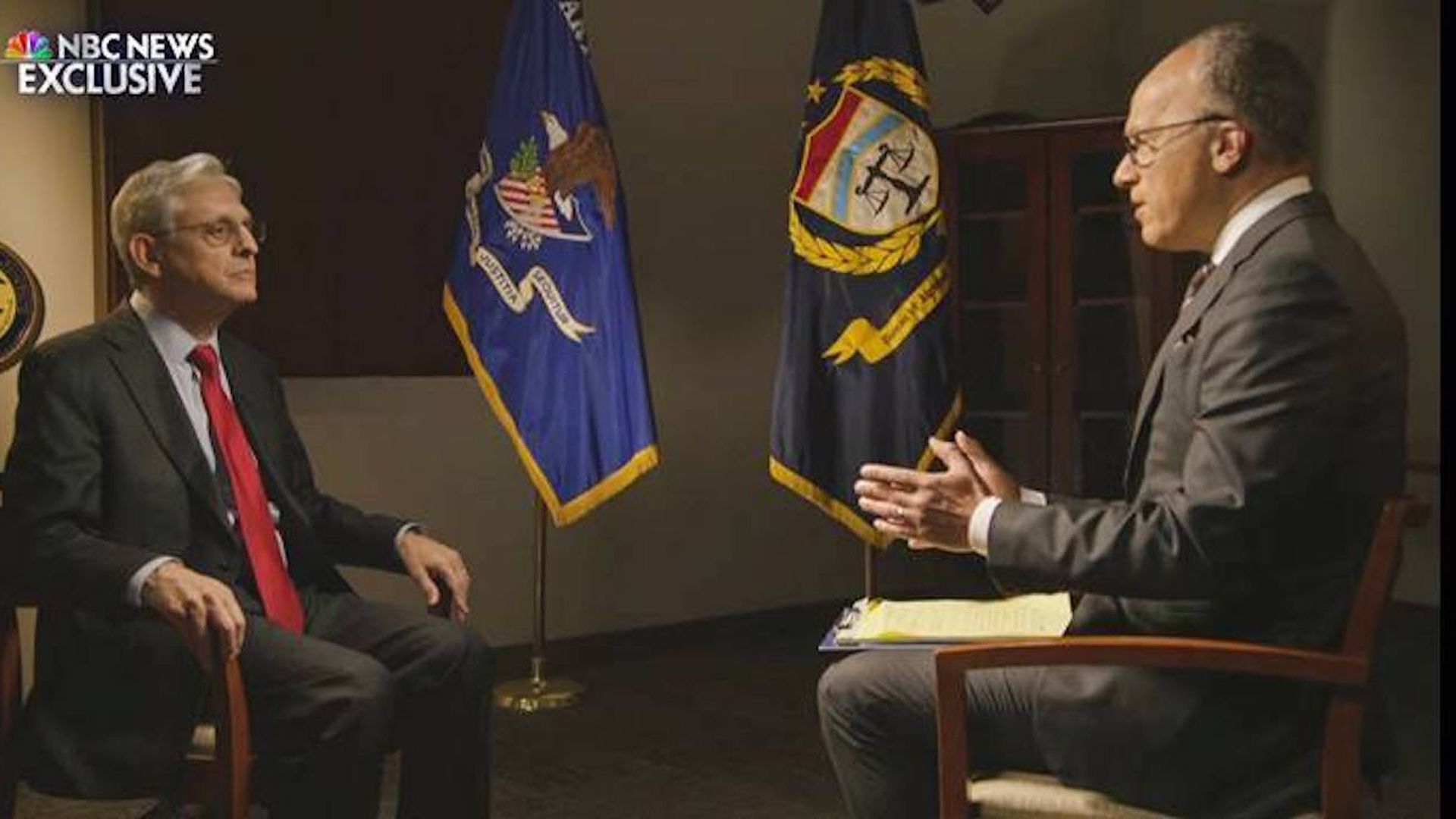 NBC News' Lester Holt interviews U.S. Attorney General Merrick Garland.