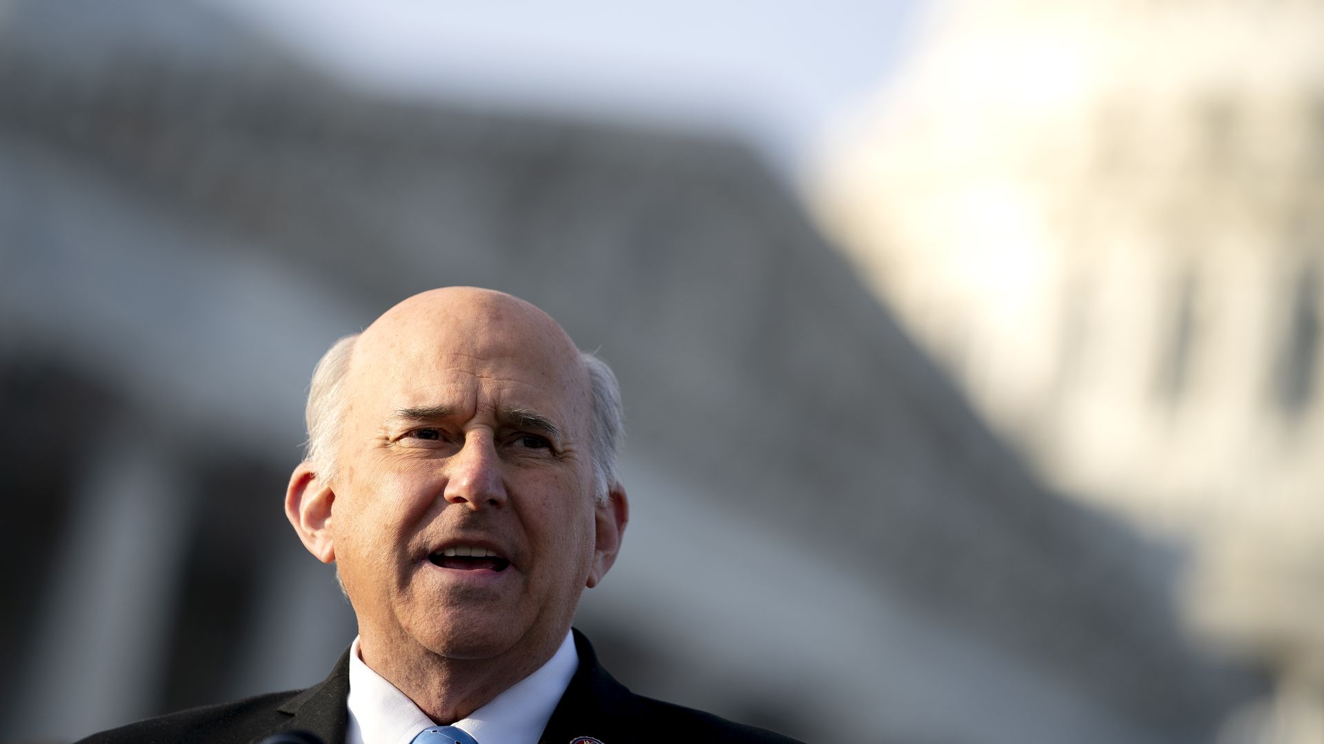 Rep. Louie Gohmert speaking outside of the Capitol in December 2020.
