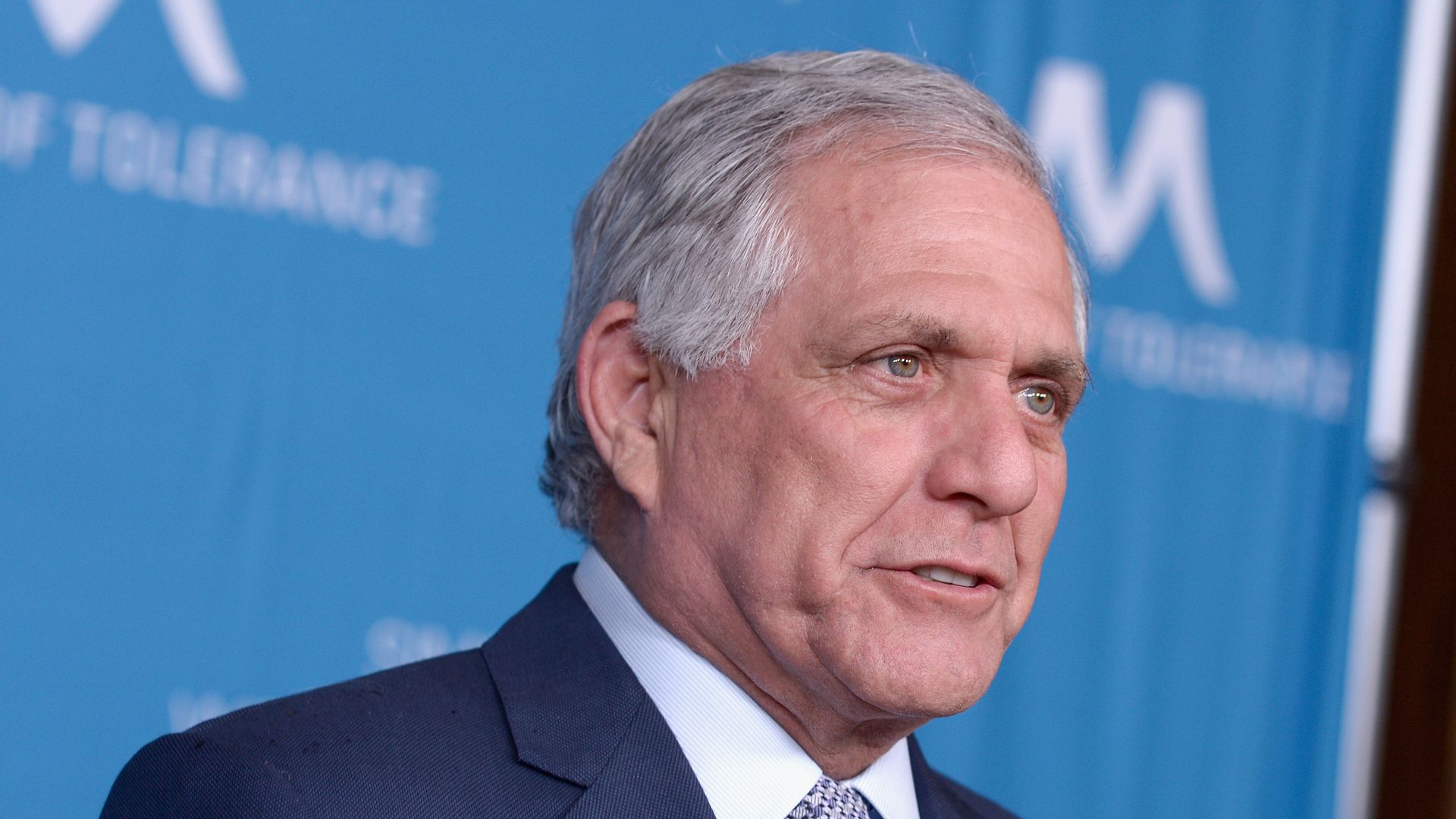 Les Moonves looks surprised.