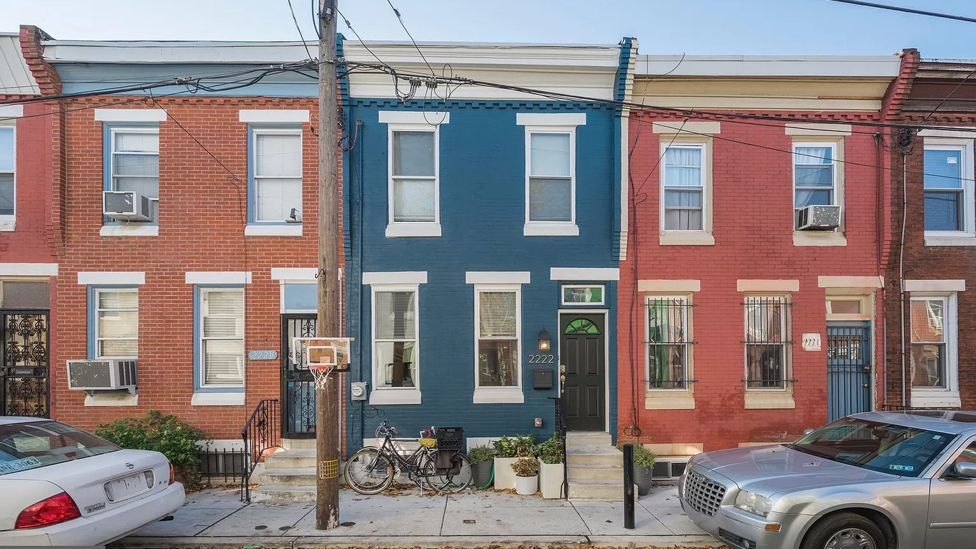 Outside of apartment building in Philadelphia, PA.