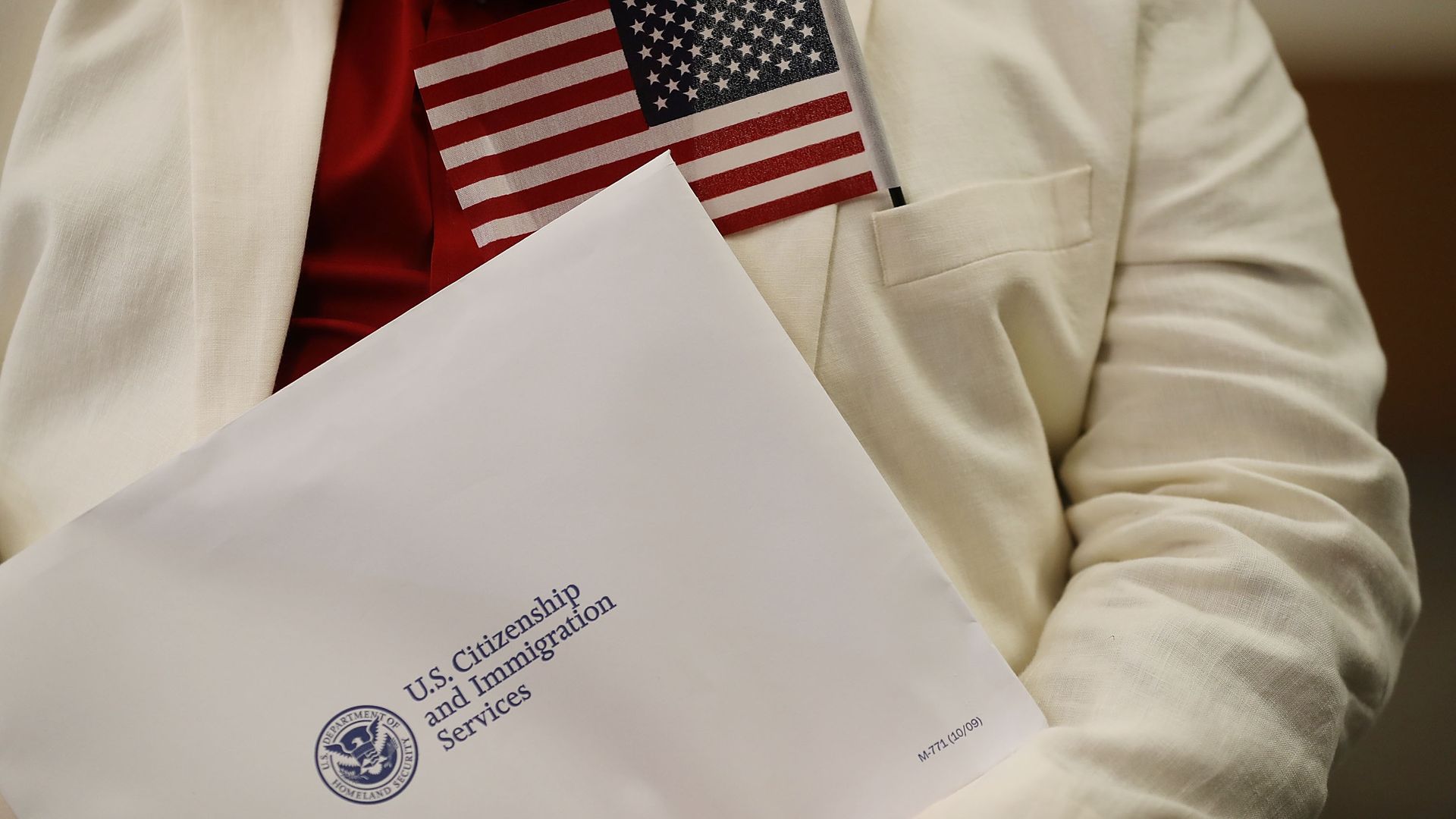U.S. Citizenship & Immigration Services naturalization ceremony