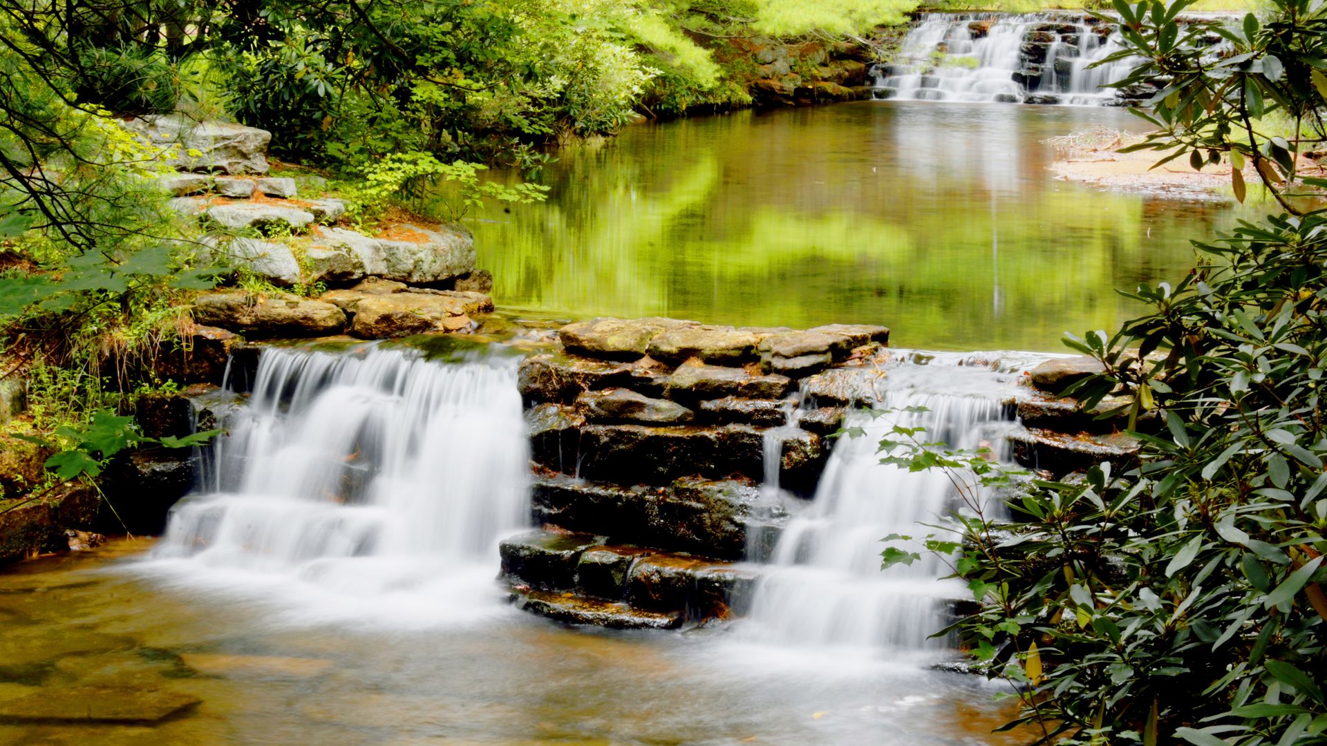 A waterfall at Hickory Run State Park in the Poconos.