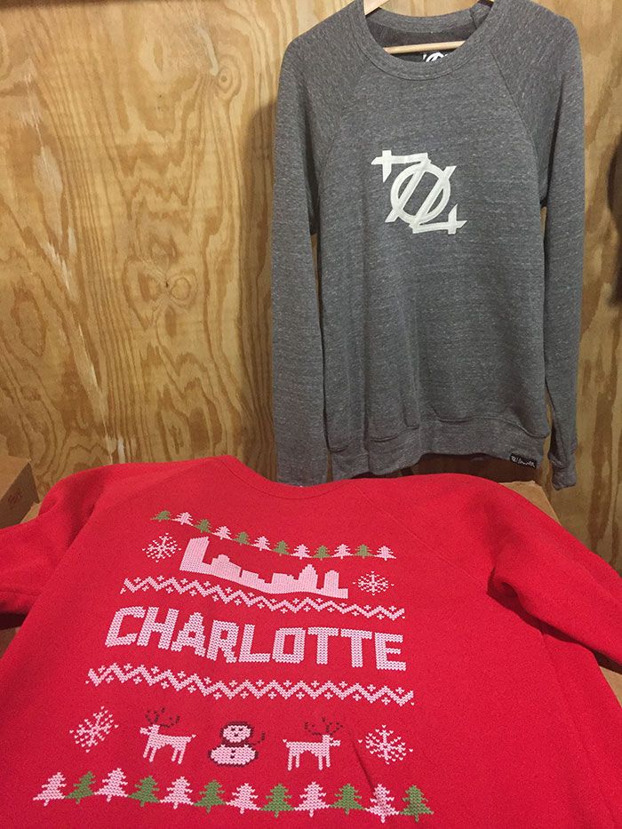 Charlotte Sweatshirt  Charlotte 704 Vintage Crewneck Sweatshirt