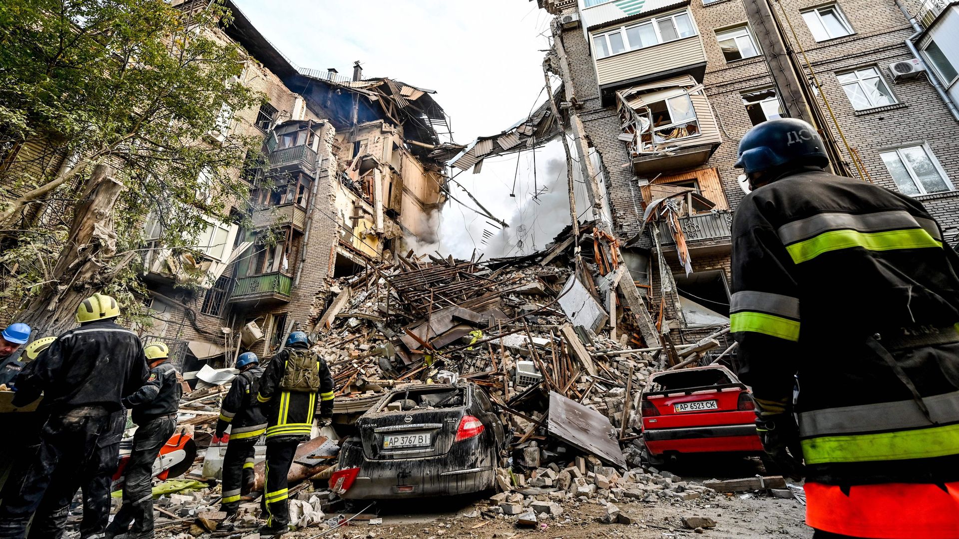 missile strike in Zaporizhzhia 