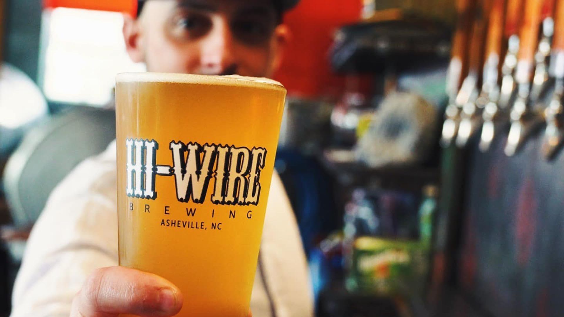 Hi-Wire Brewing glass of beer