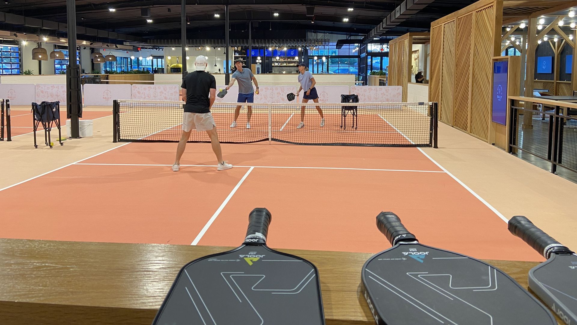 People playing pickleball at Rally.