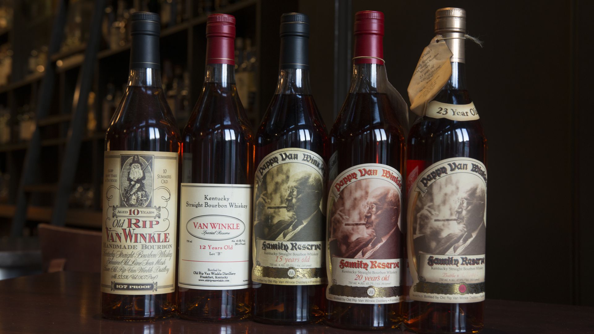 Photos for a story about the popularity of Pappy Van Winkle Bourbon, it's very expensive and quite hard to find photographed at Jack Rose Dining Saloon in Washington, D.C. on October 08, 2014. (Photo by Marvin Joseph/The Washington Post via Getty Images)