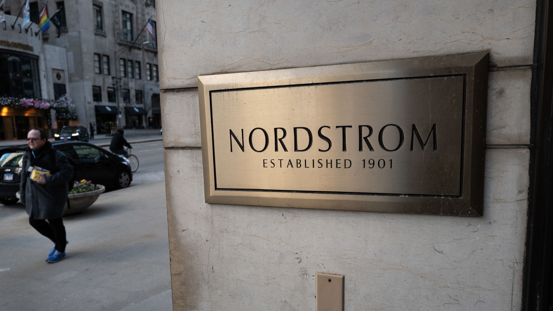 Nordstrom sign on building
