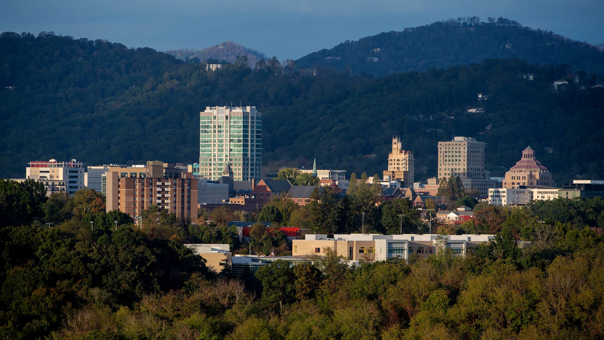 Skyline of Asheville, NC