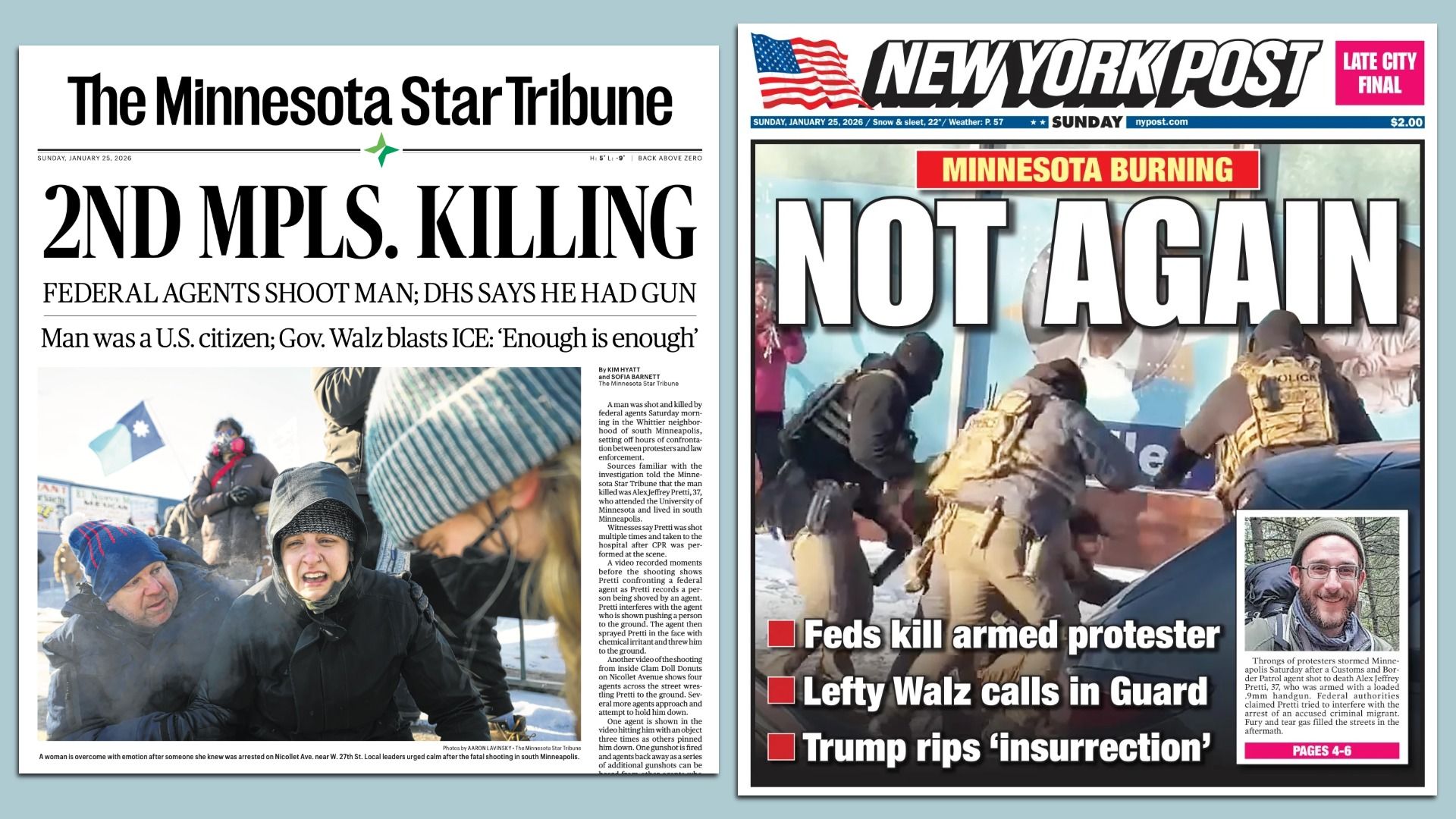 Front pages today. 