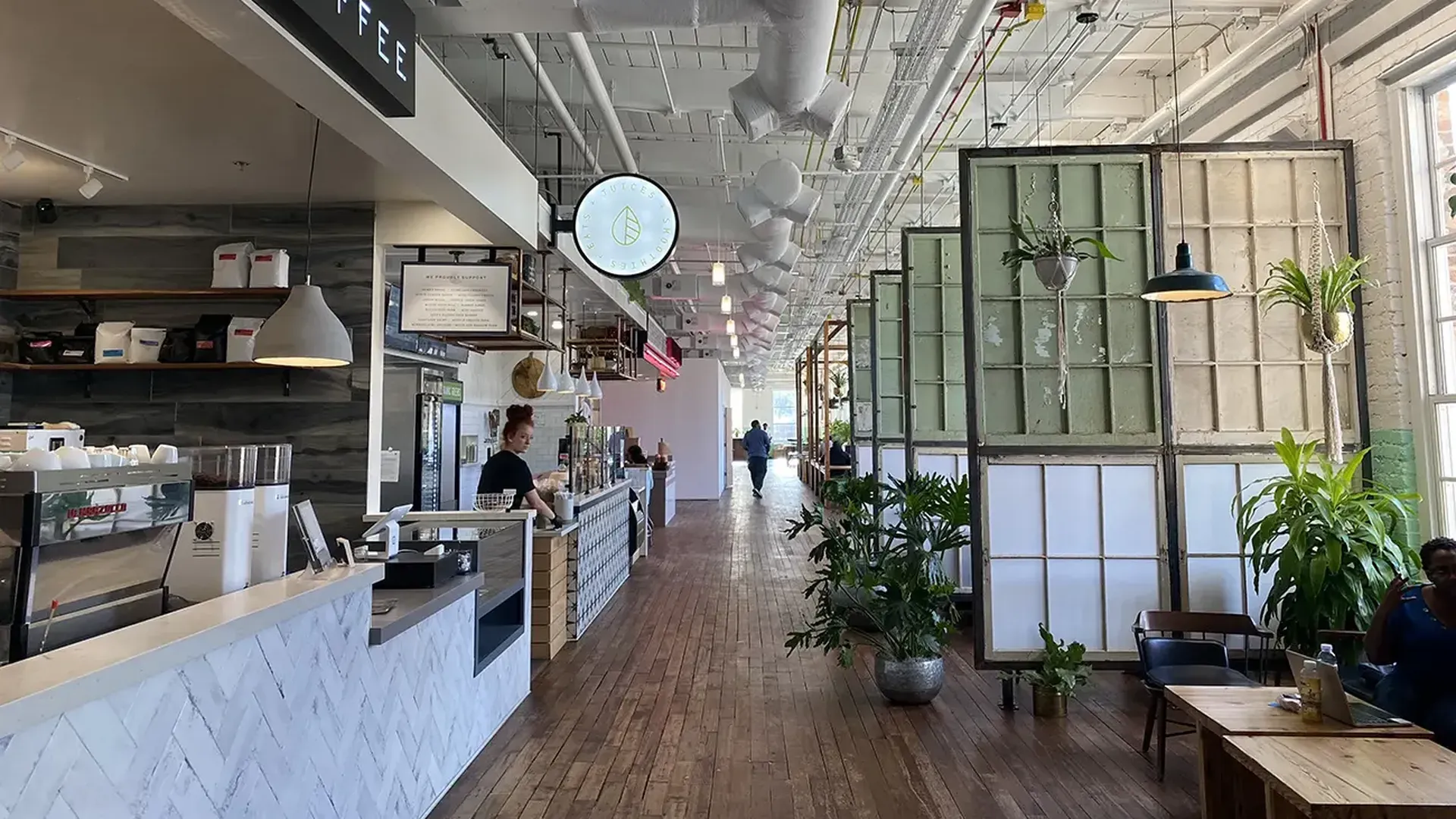 Optimist Hall food hall in Charlotte