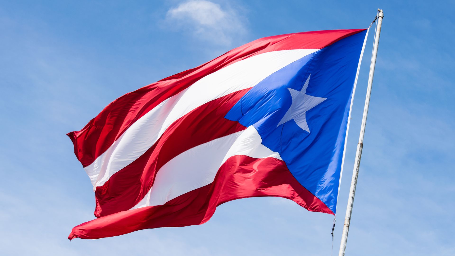 The flag of Puerto Rico, a U.S. territory.