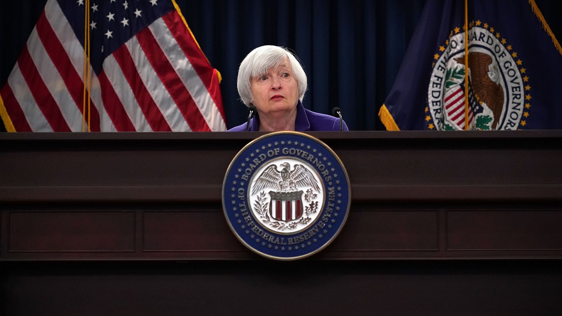 Federal Reserve Chair Janet Yellen speaks during her last news conference in office December 13, 2017 in Washington, DC. 